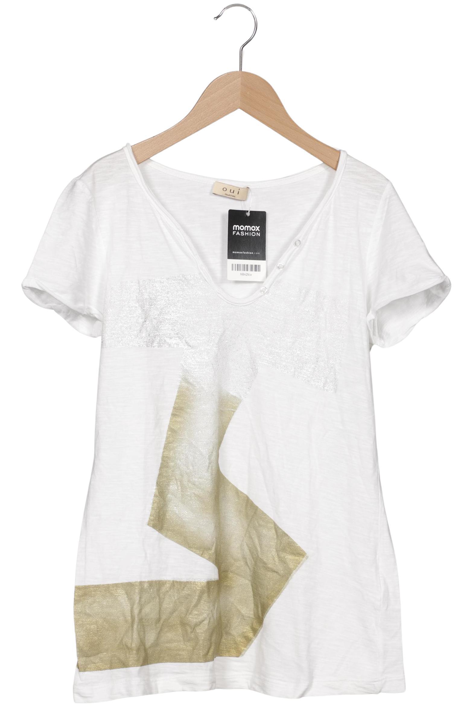 

Oui Damen T-Shirt, weiß, Gr. 38