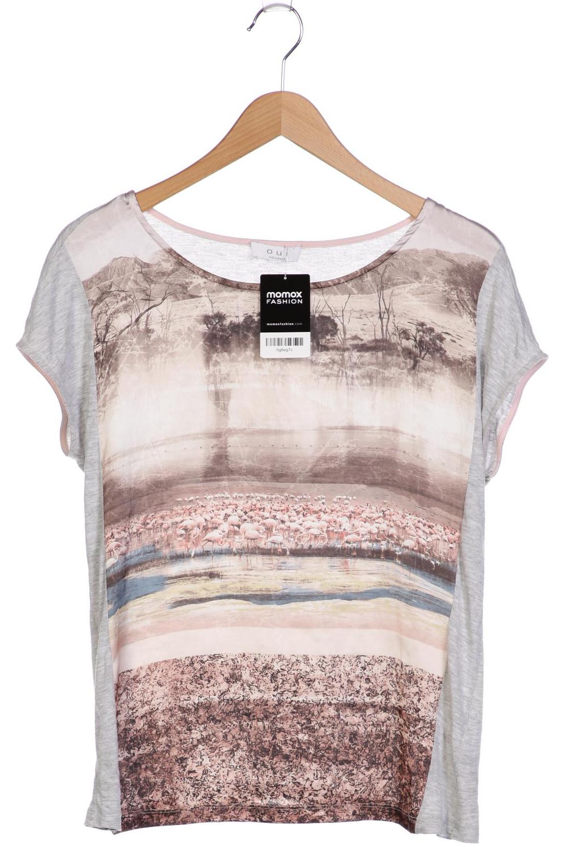 

Oui Damen T-Shirt, beige, Gr. 36