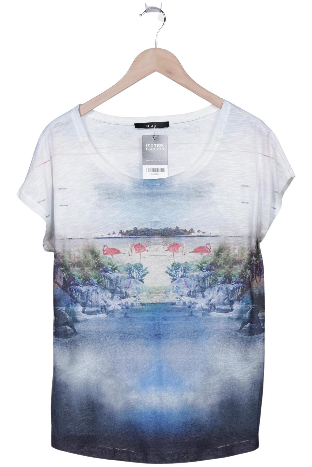 

Oui Damen T-Shirt, blau, Gr. 42