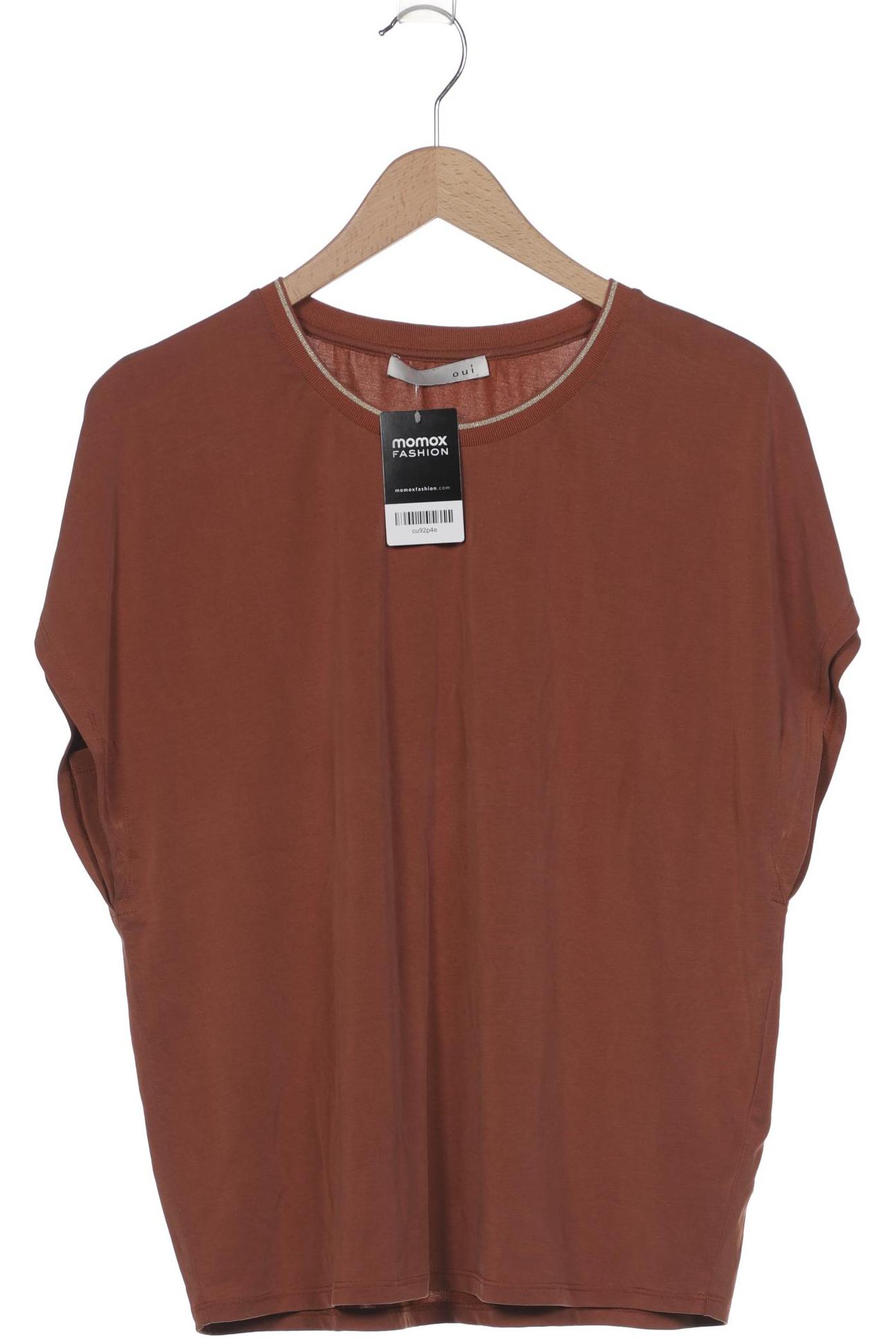 

Oui Damen T-Shirt, braun, Gr. 40