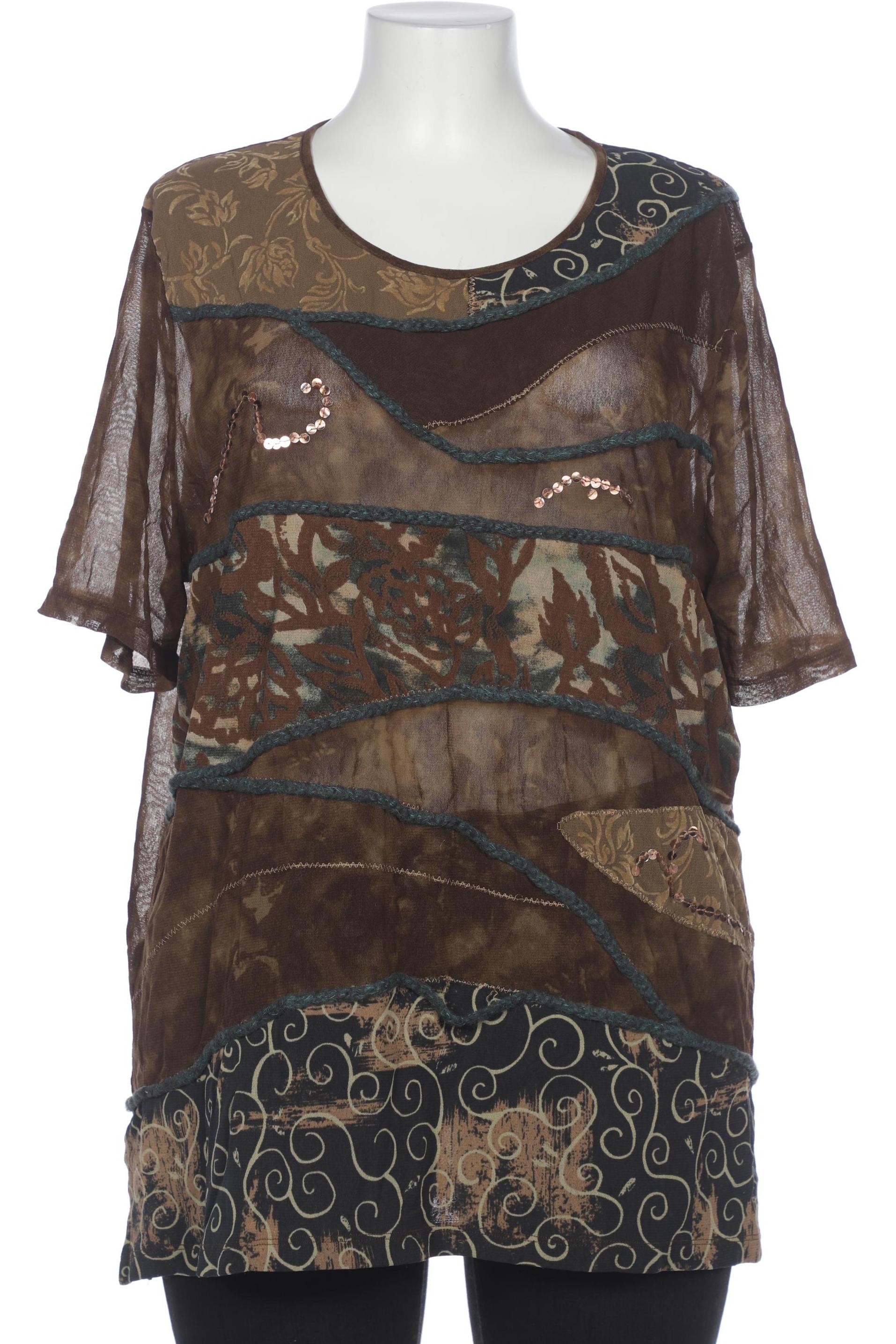 

Oui Damen T-Shirt, braun, Gr. 44