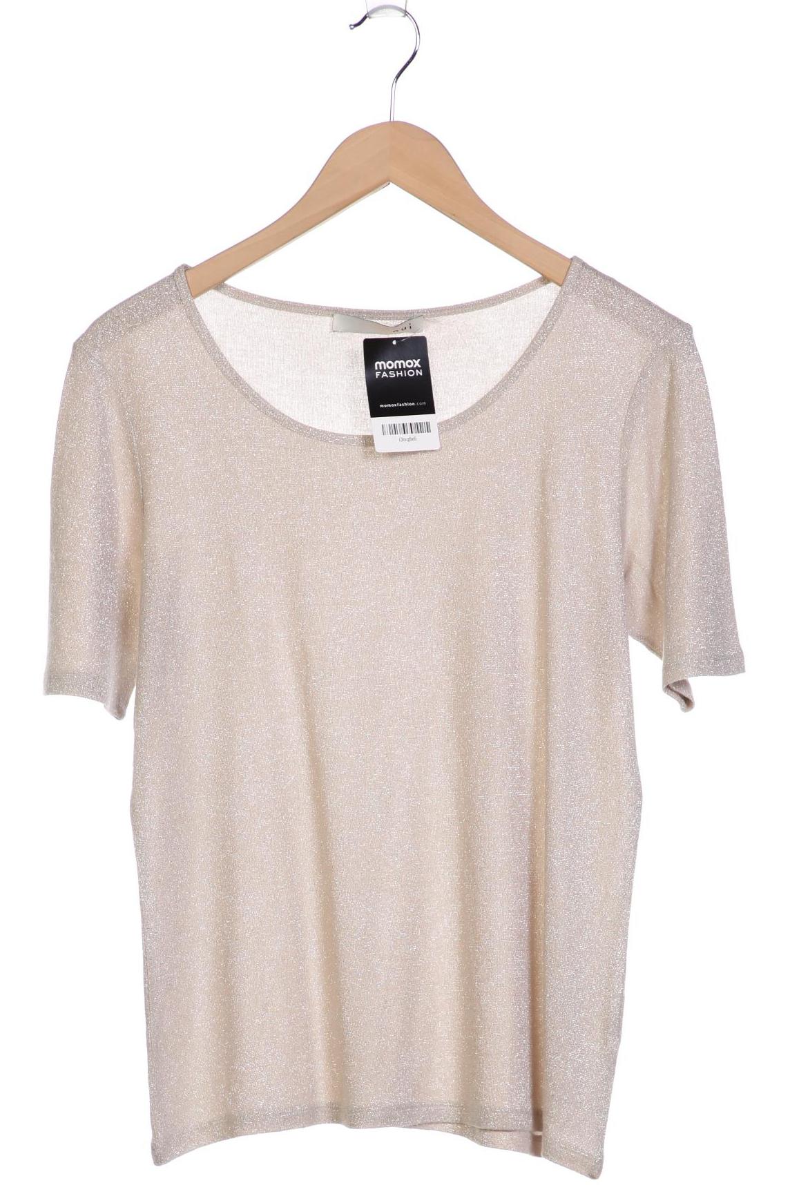 

Oui Damen T-Shirt, beige, Gr. 40