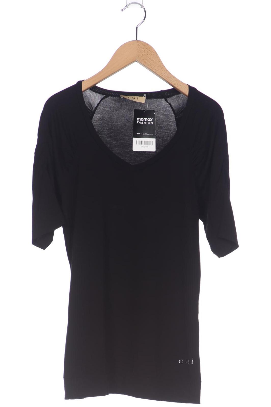 

Oui Damen T-Shirt, schwarz, Gr. 36