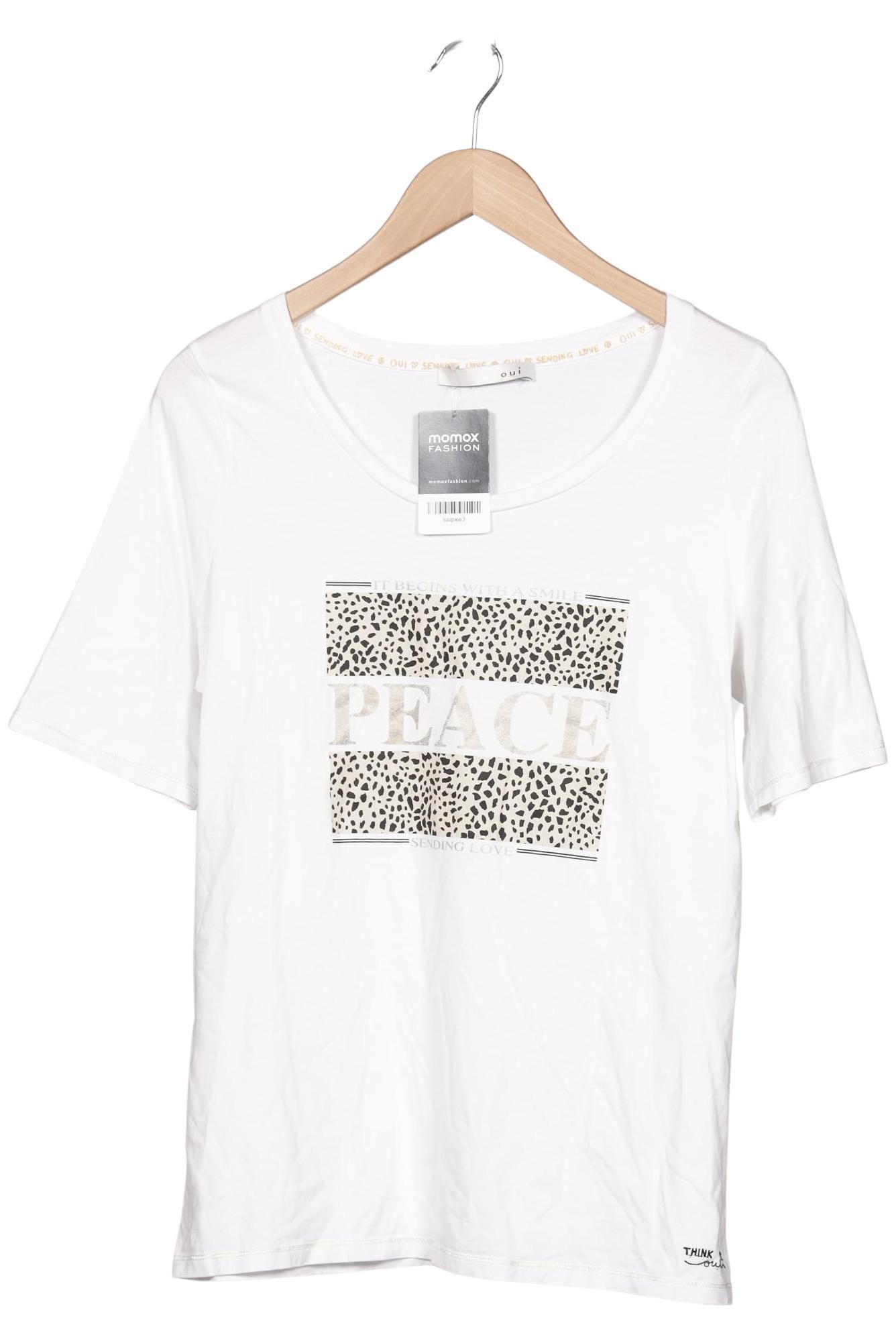 

Oui Damen T-Shirt, weiß, Gr. 44