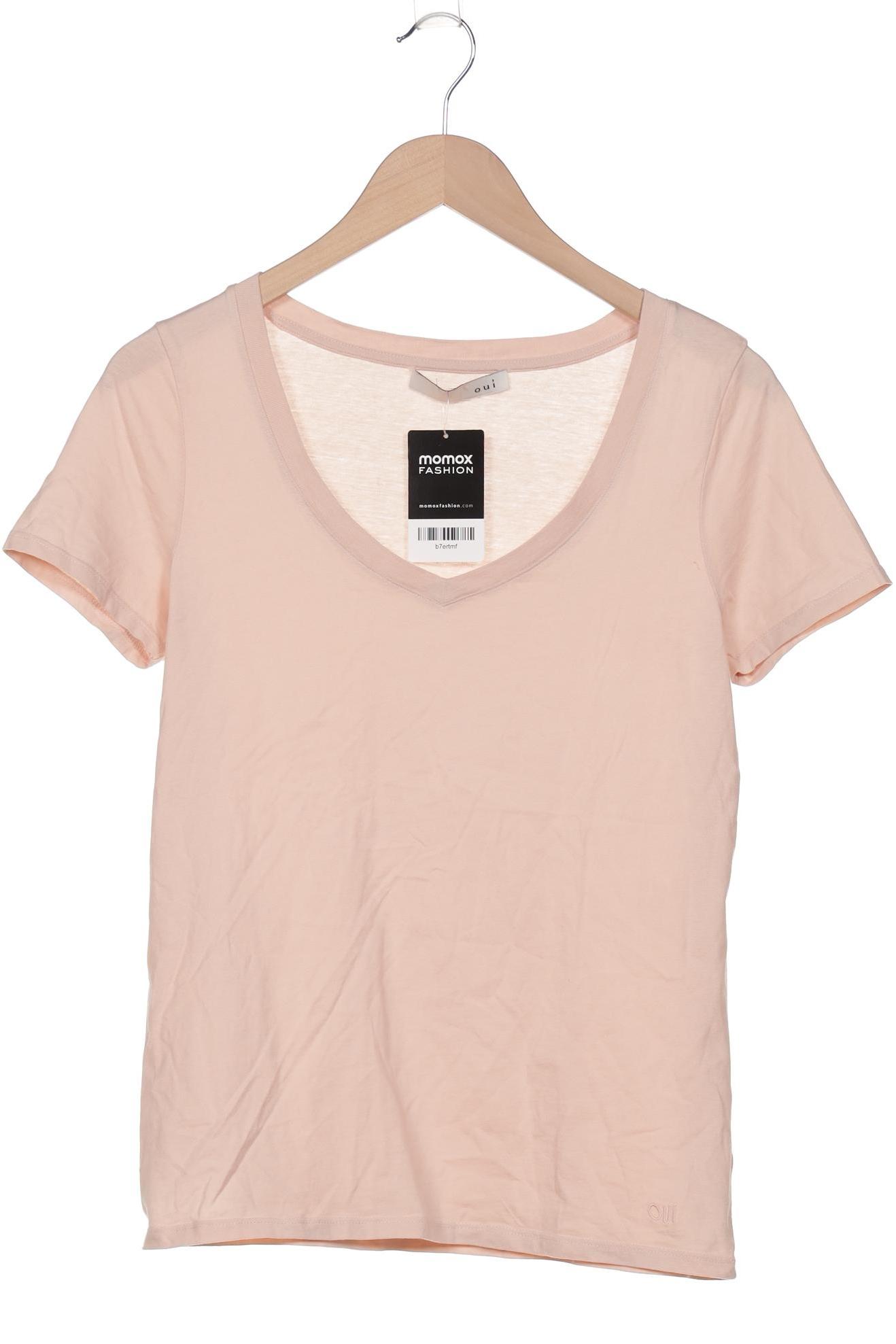 

Oui Damen T-Shirt, beige, Gr. 38