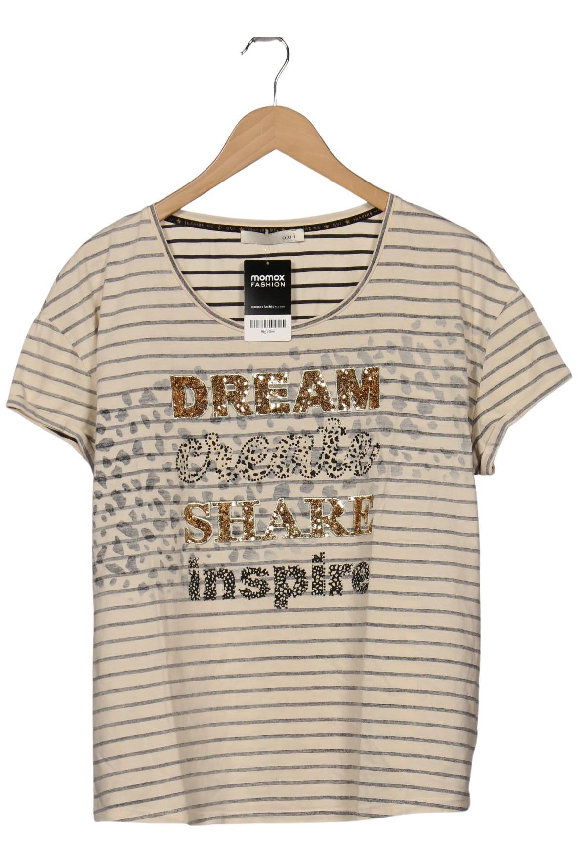 

Oui Damen T-Shirt, cremeweiß, Gr. 42