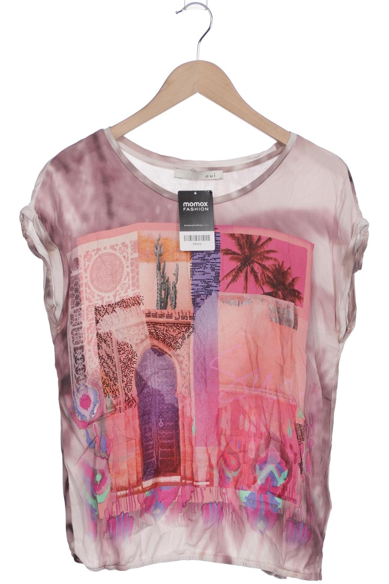 

Oui Damen T-Shirt, pink, Gr. 36