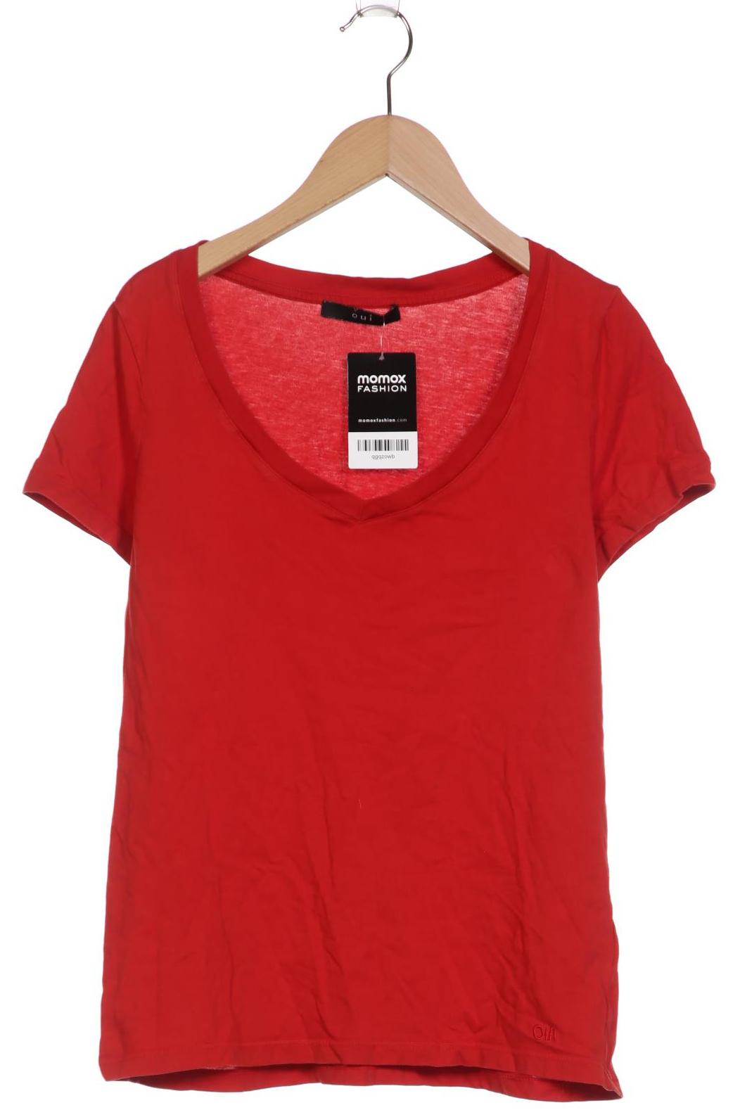 

Oui Damen T-Shirt, rot, Gr. 38