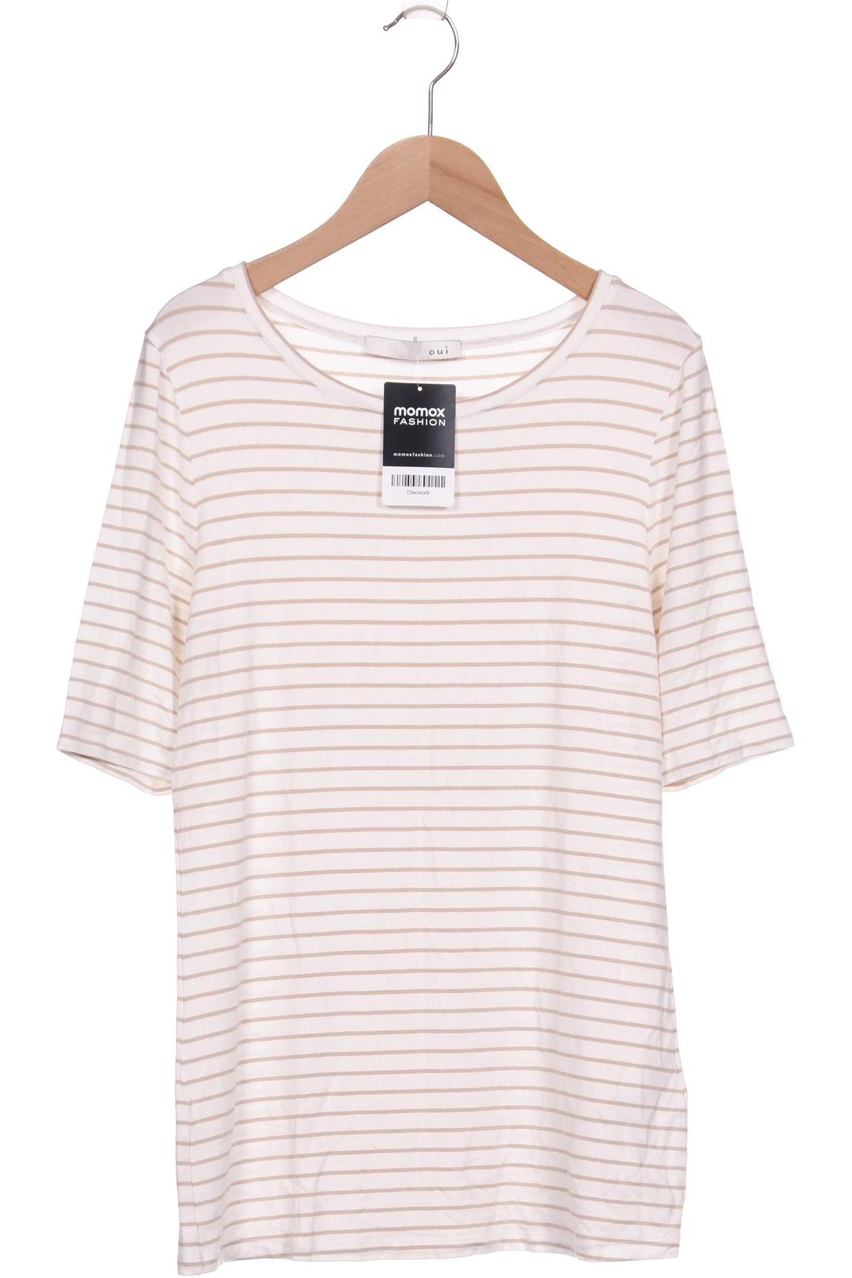

Oui Damen T-Shirt, beige, Gr. 36