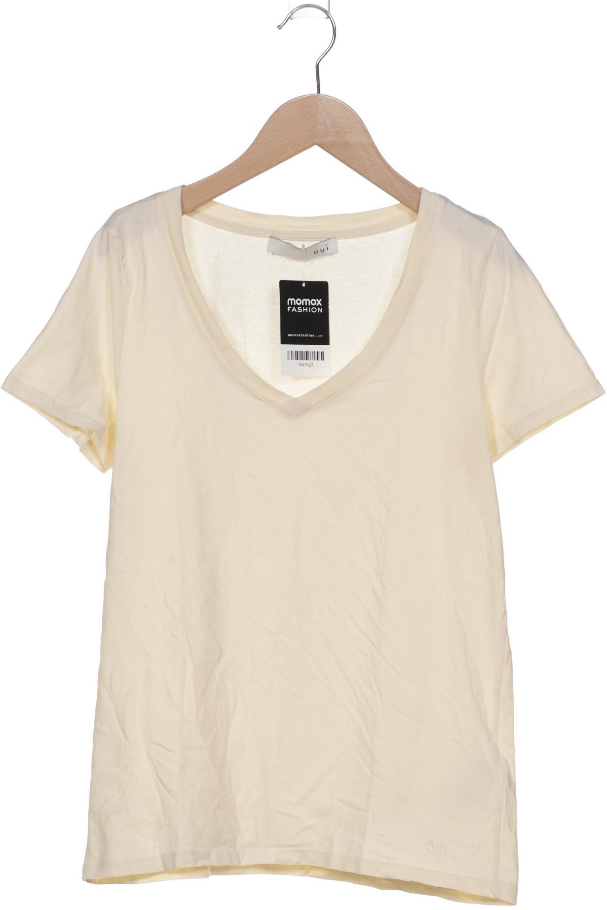 

Oui Damen T-Shirt, cremeweiß, Gr. 36