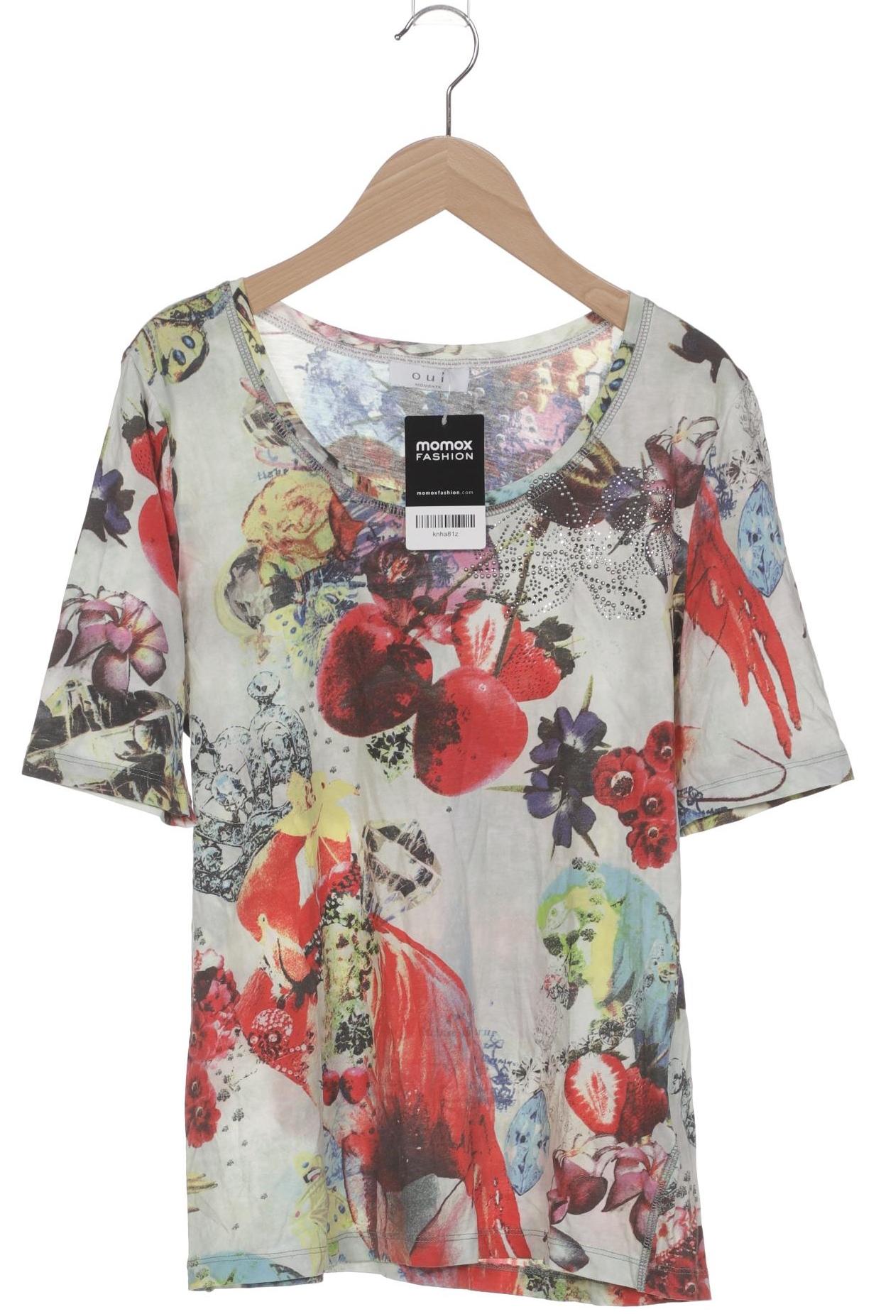 

Oui Damen T-Shirt, mehrfarbig, Gr. 40