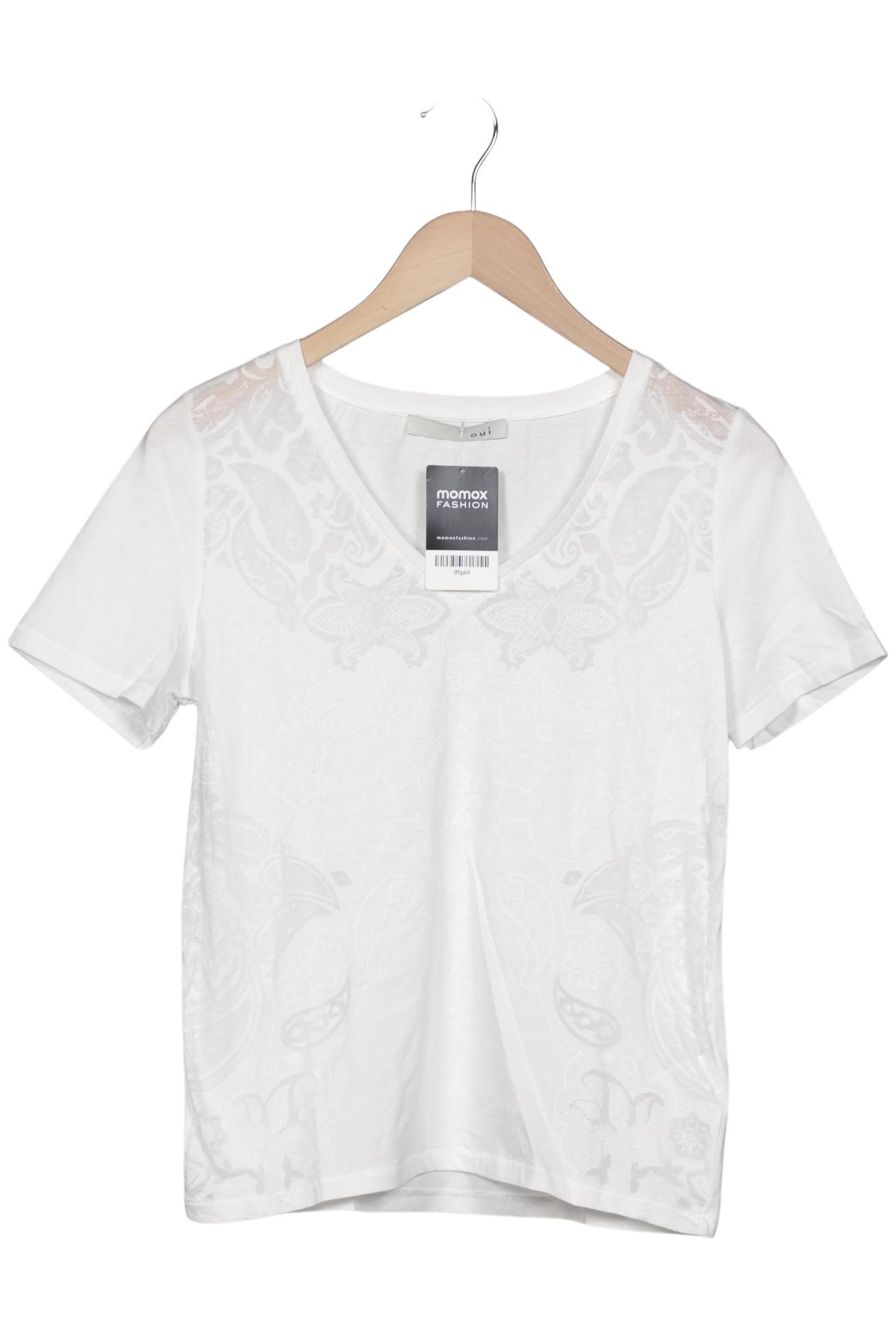 

Oui Damen T-Shirt, weiß, Gr. 36