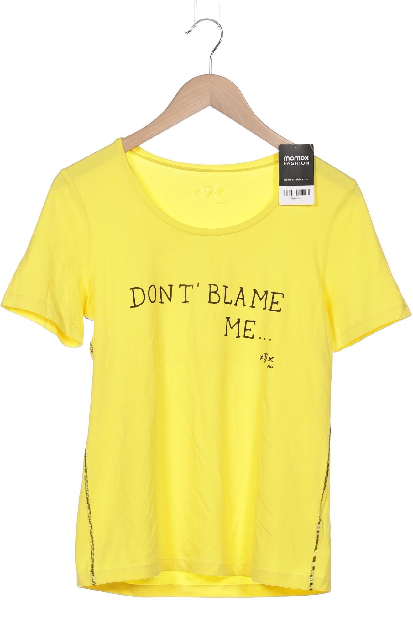 

Oui Damen T-Shirt, gelb, Gr. 38