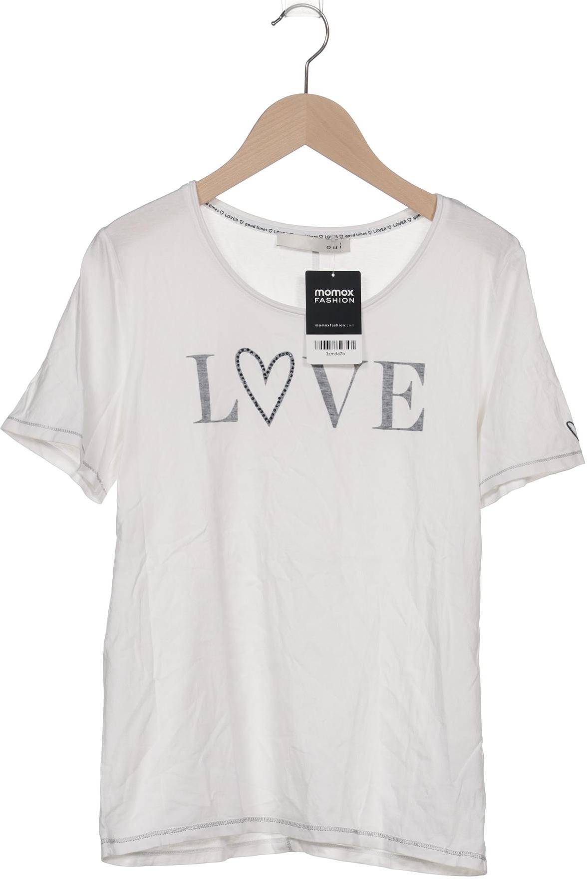 

Oui Damen T-Shirt, weiß, Gr. 34