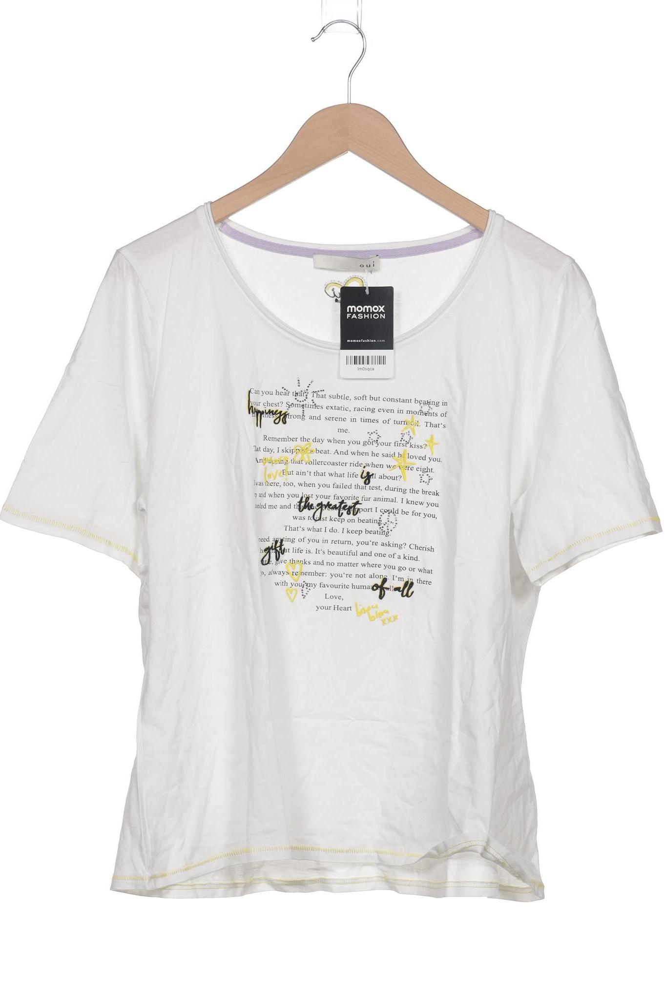 

Oui Damen T-Shirt, weiß, Gr. 46