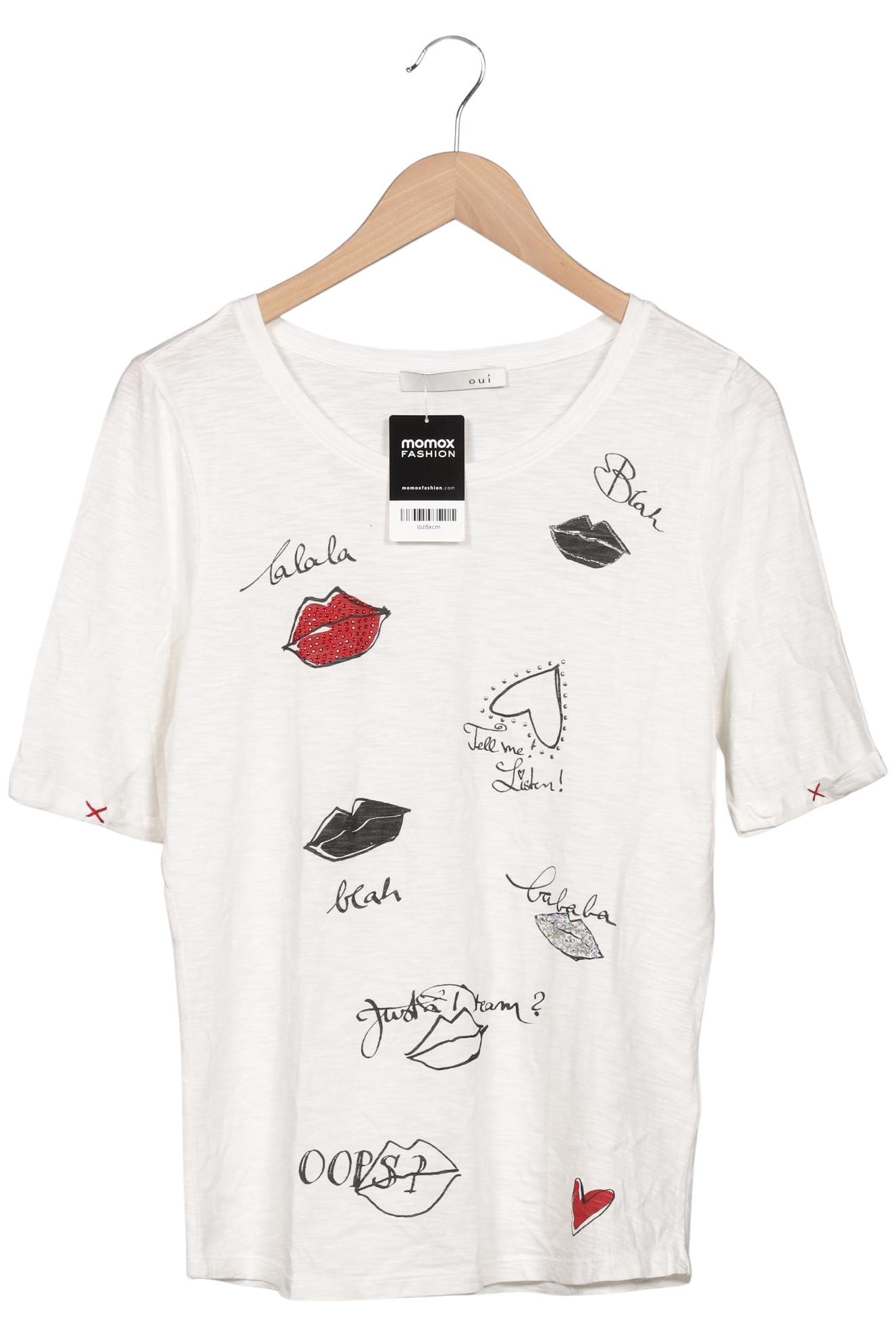 

Oui Damen T-Shirt, weiß, Gr. 38
