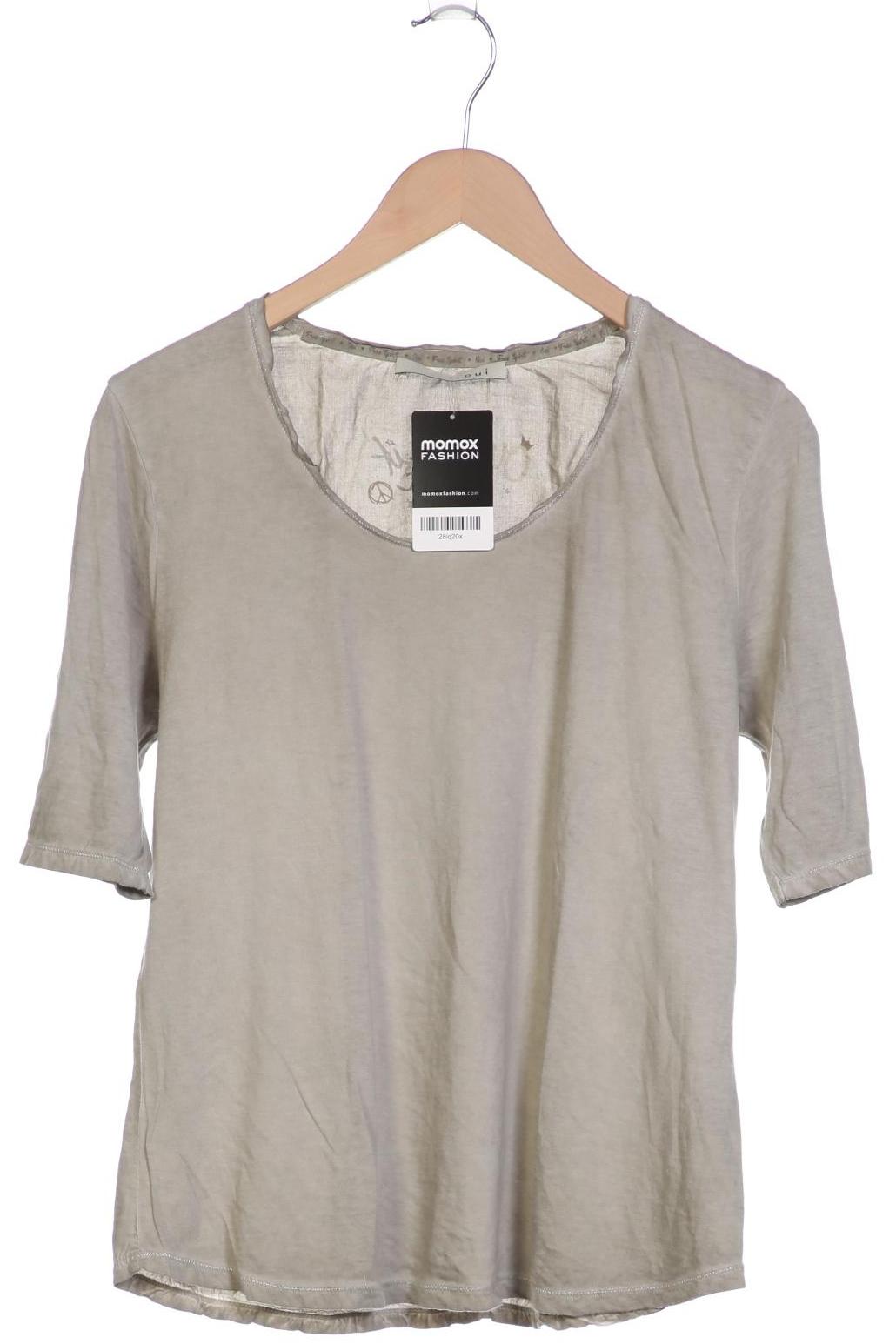 

Oui Damen T-Shirt, grau, Gr. 40