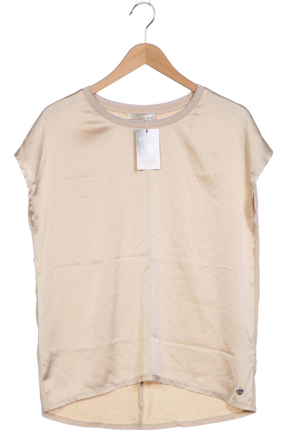 

Oui Damen T-Shirt, beige, Gr. 38