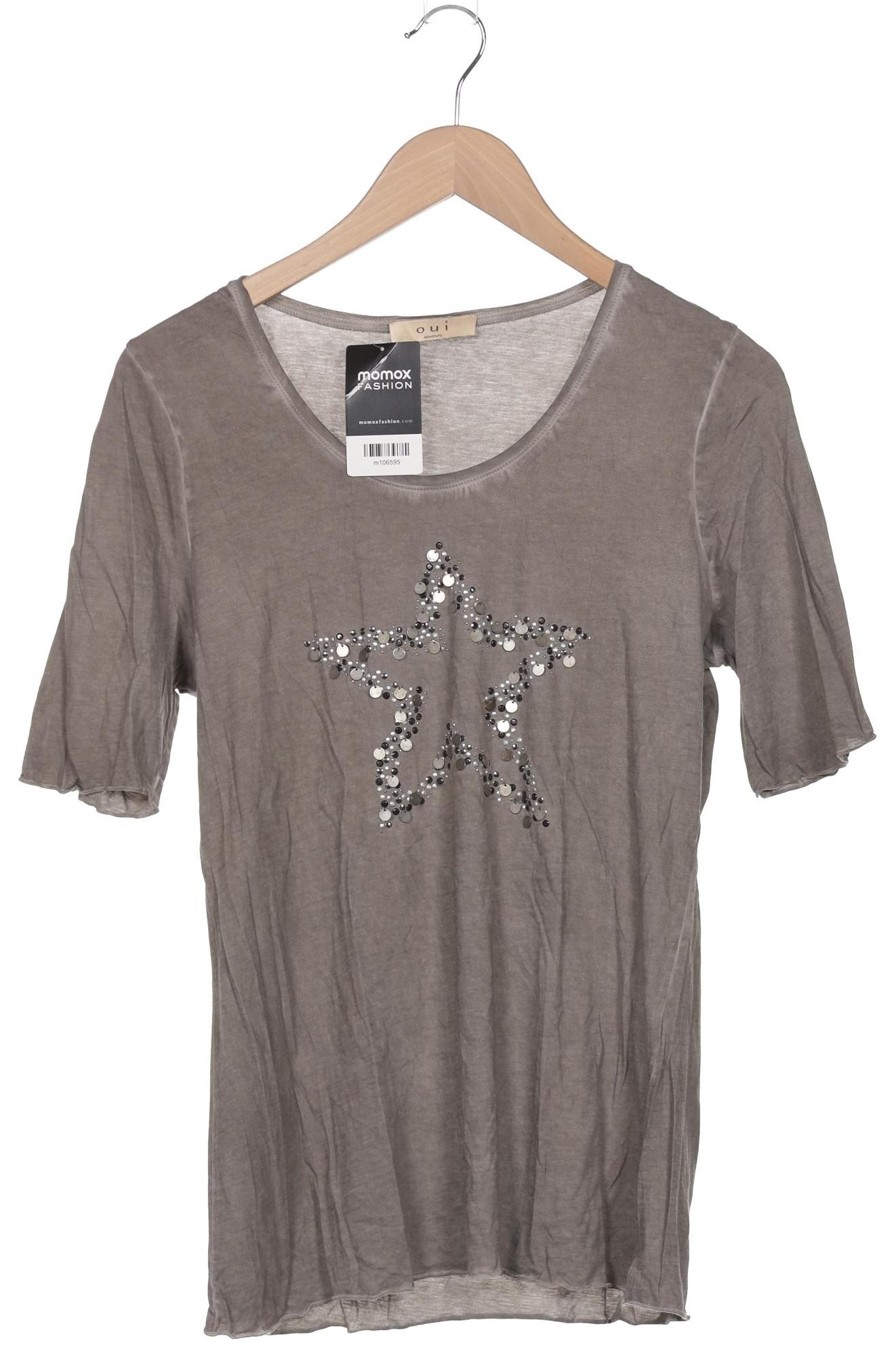 

Oui Damen T-Shirt, grau, Gr. 42