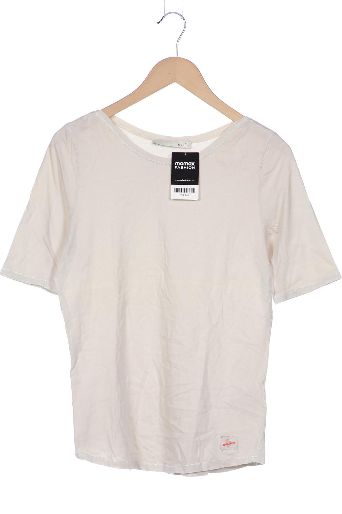 

Oui Damen T-Shirt, beige, Gr. 38