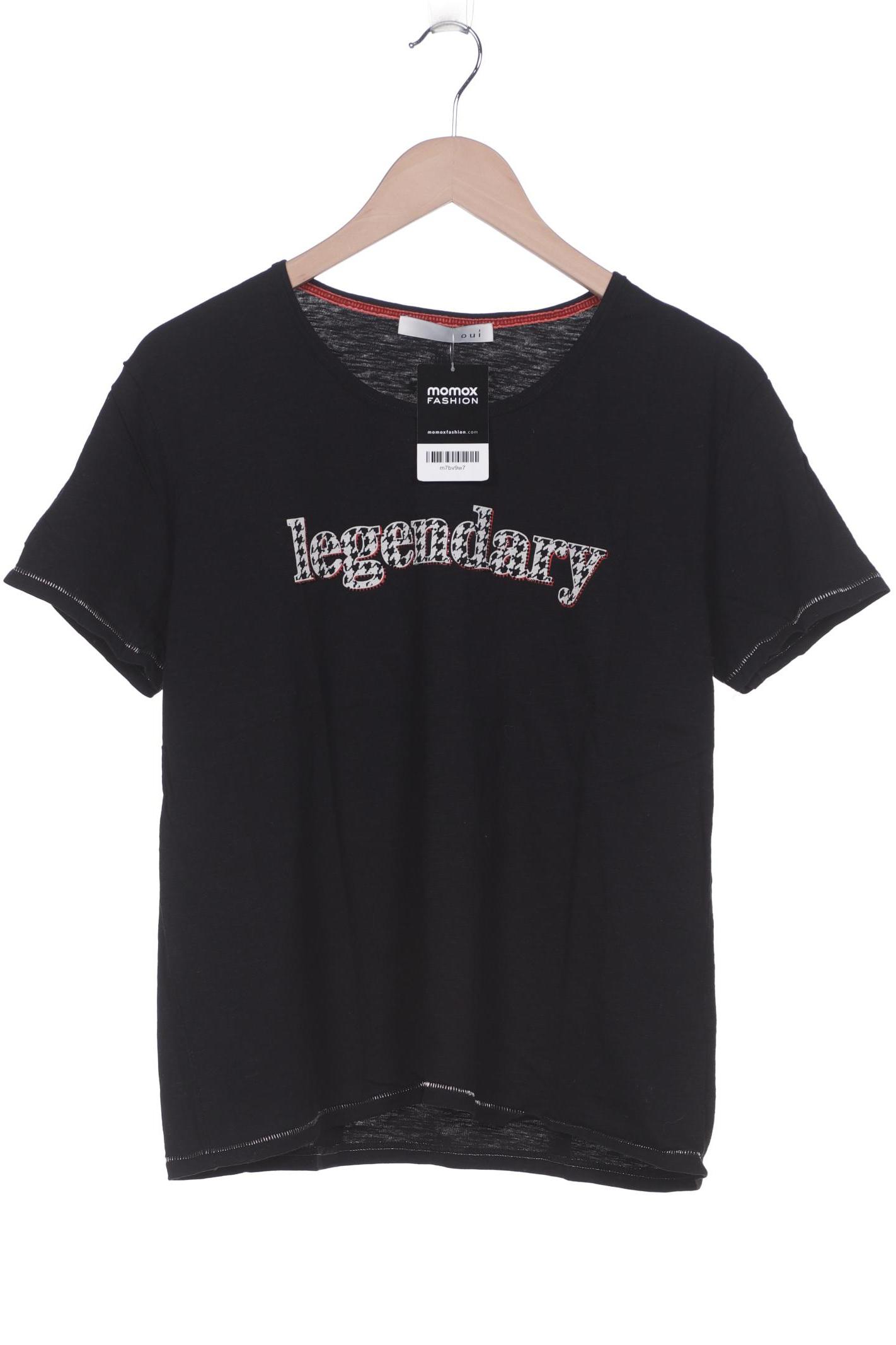 

Oui Damen T-Shirt, schwarz, Gr. 40