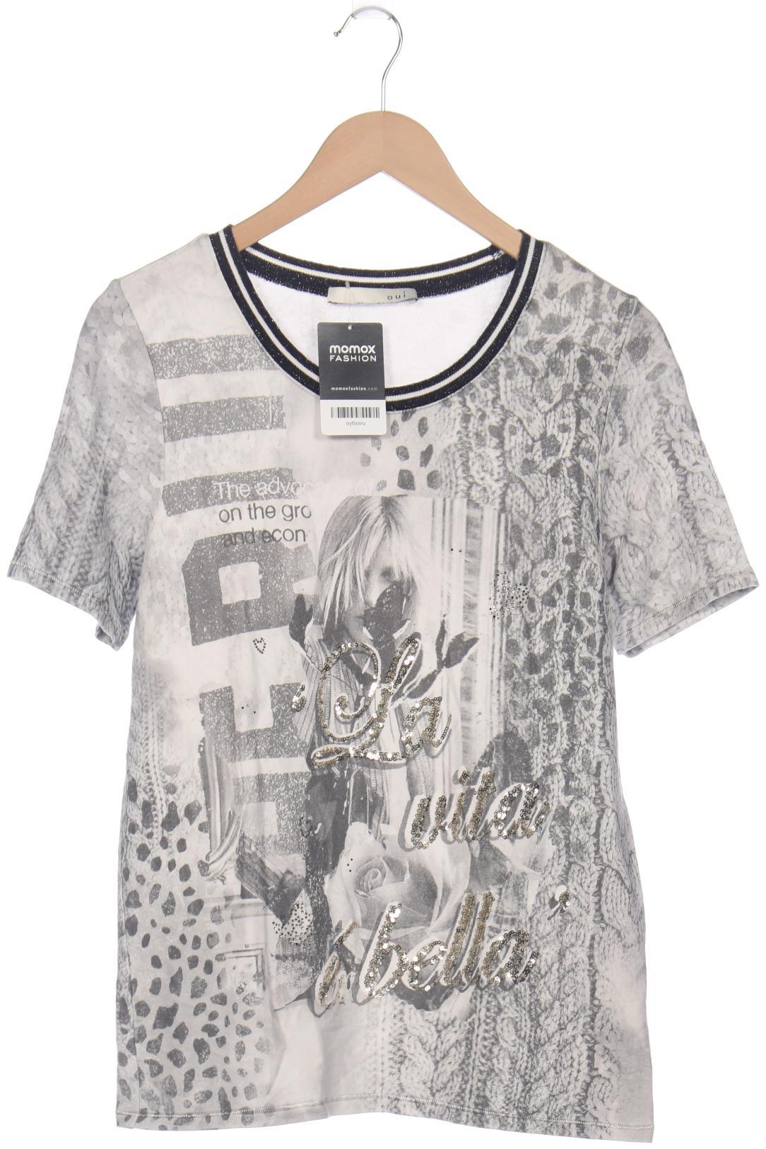 

Oui Damen T-Shirt, grau, Gr. 36