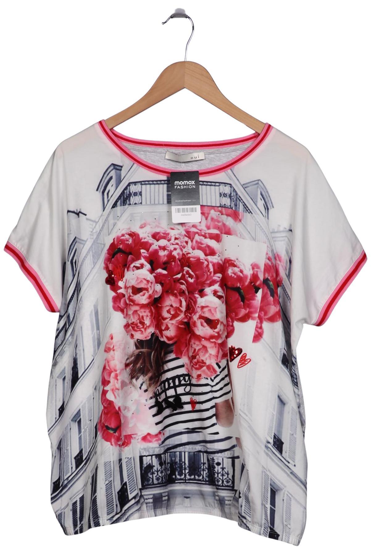 

Oui Damen T-Shirt, pink, Gr. 46