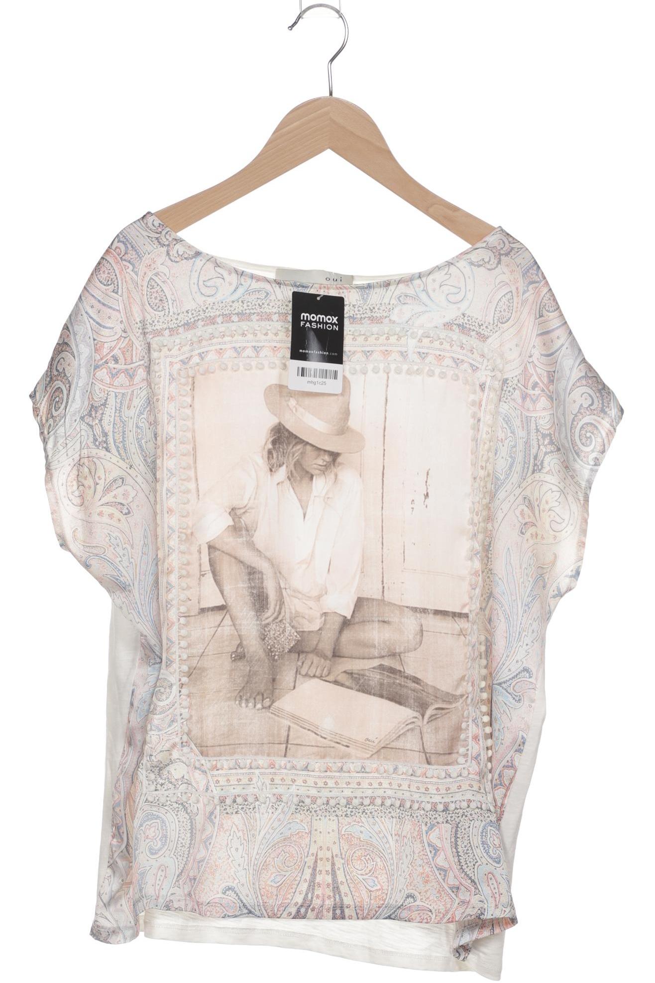 

Oui Damen T-Shirt, beige, Gr. 44