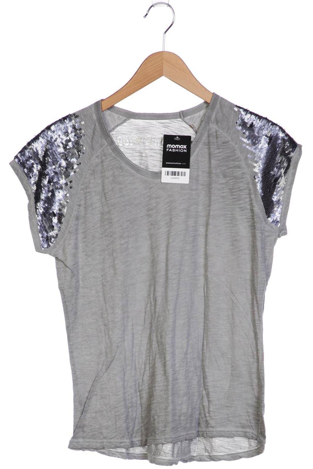 

Oui Damen T-Shirt, grau, Gr. 42