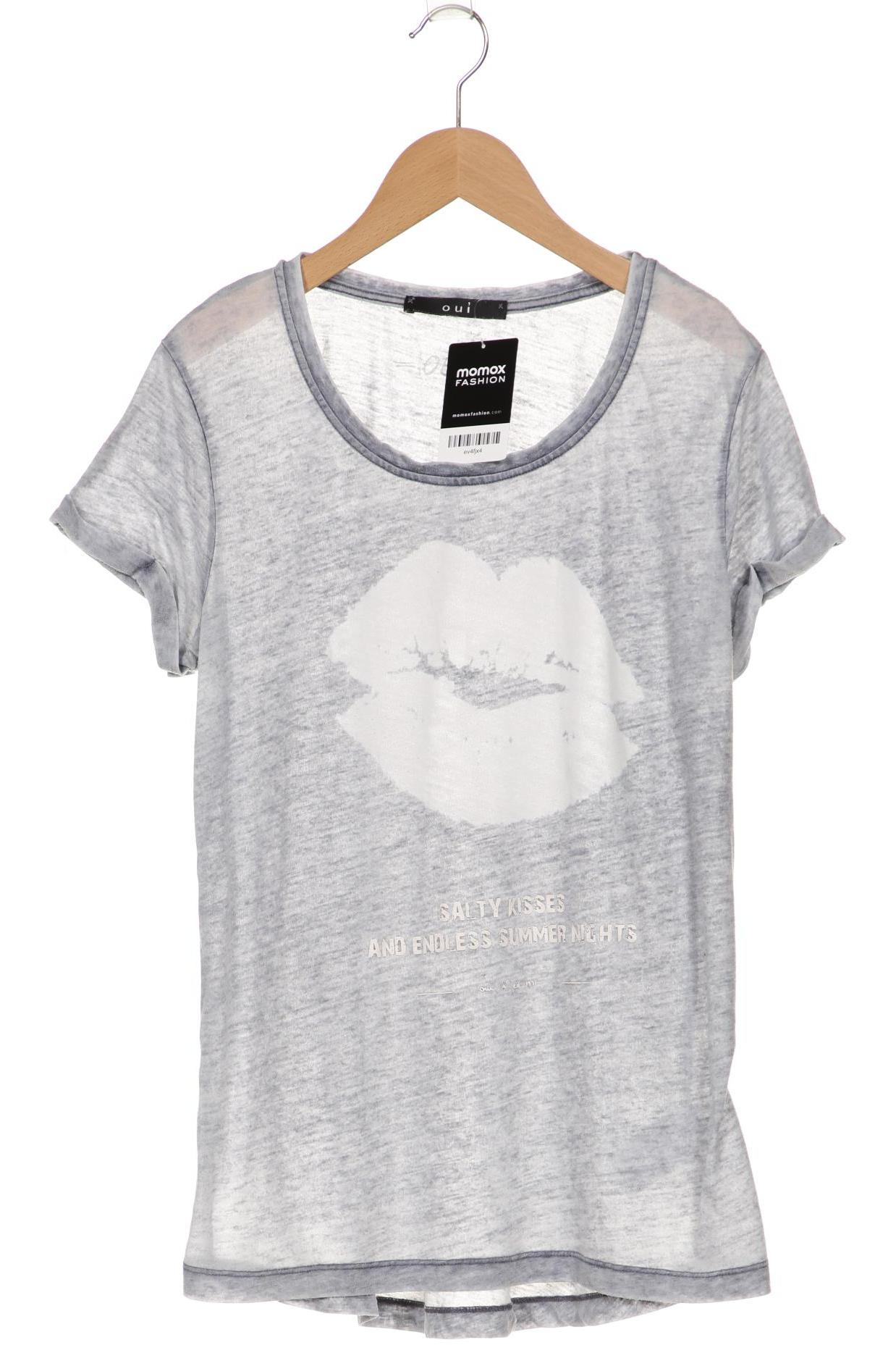 

Oui Damen T-Shirt, grau, Gr. 40
