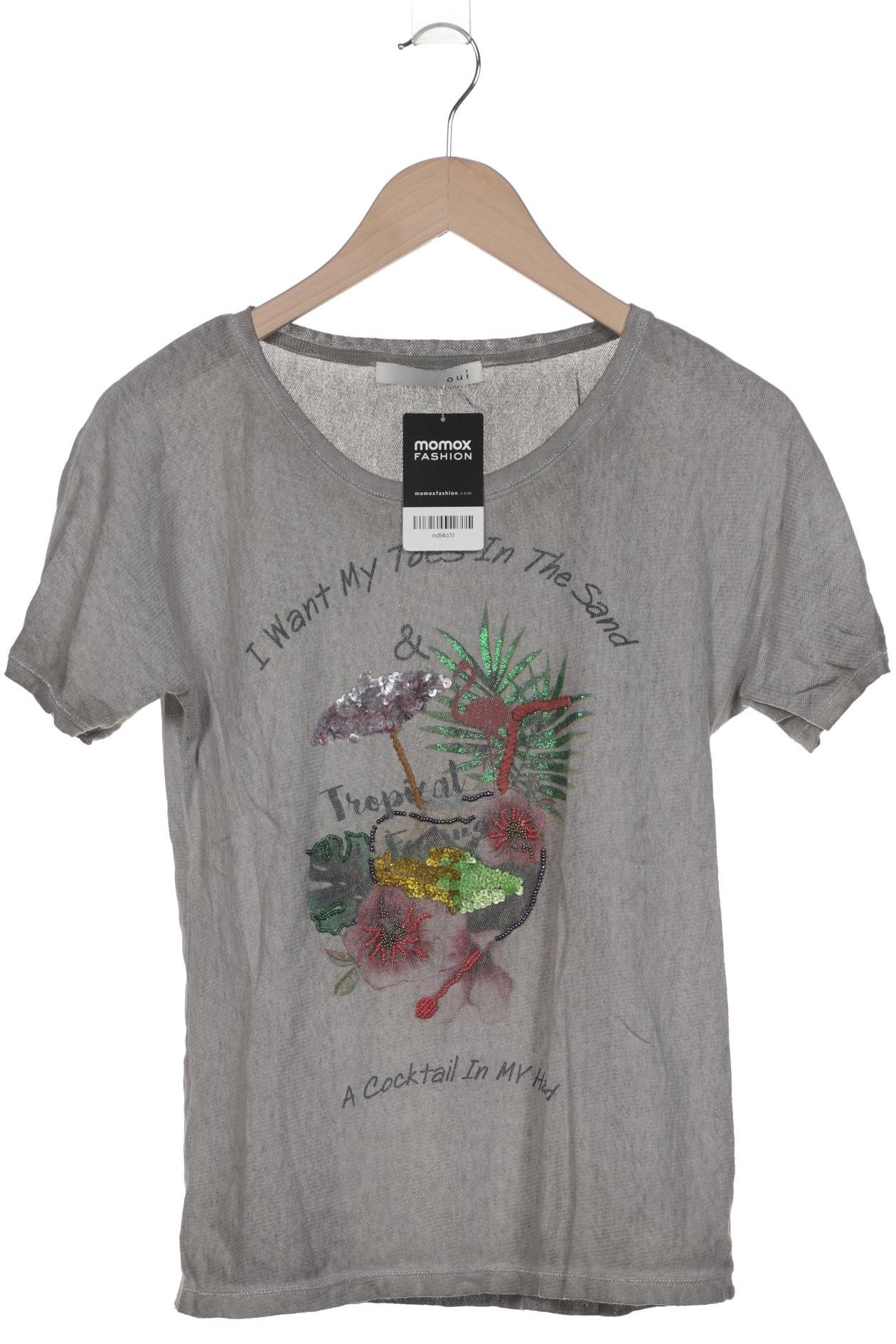 

Oui Damen T-Shirt, grau, Gr. 38