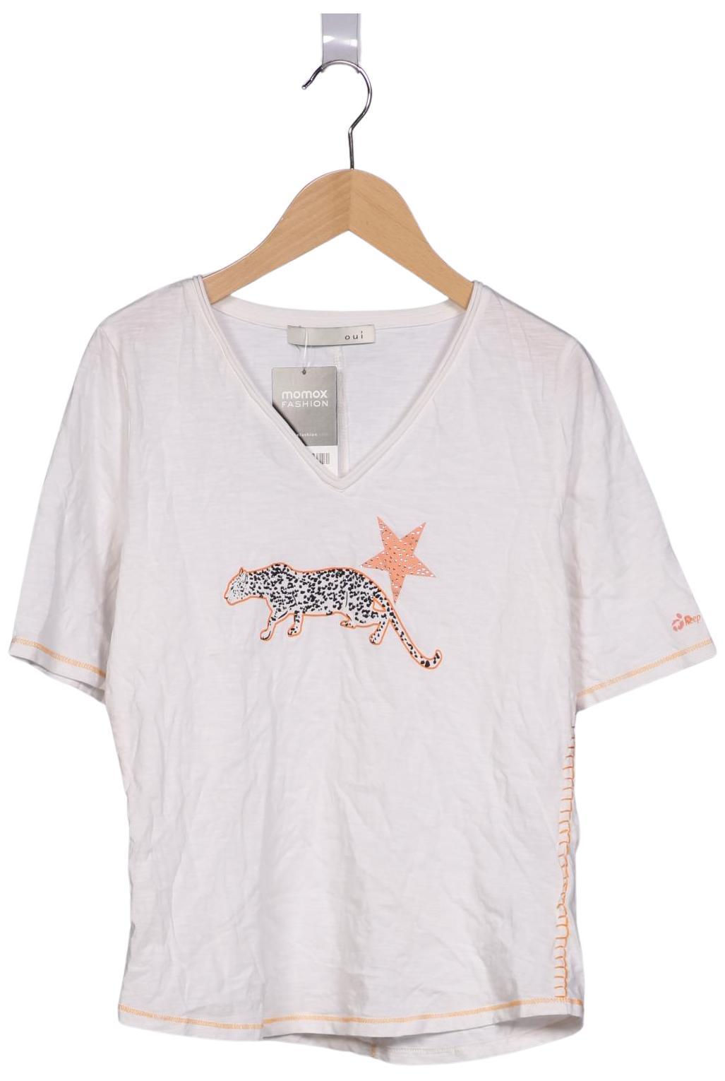 

Oui Damen T-Shirt, weiß, Gr. 36