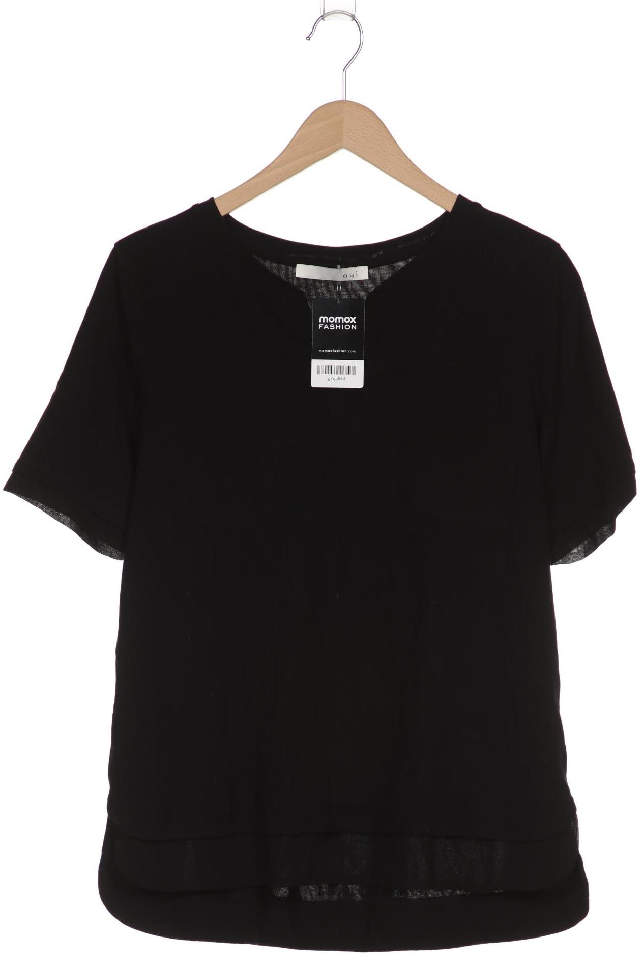 

Oui Damen T-Shirt, schwarz, Gr. 40