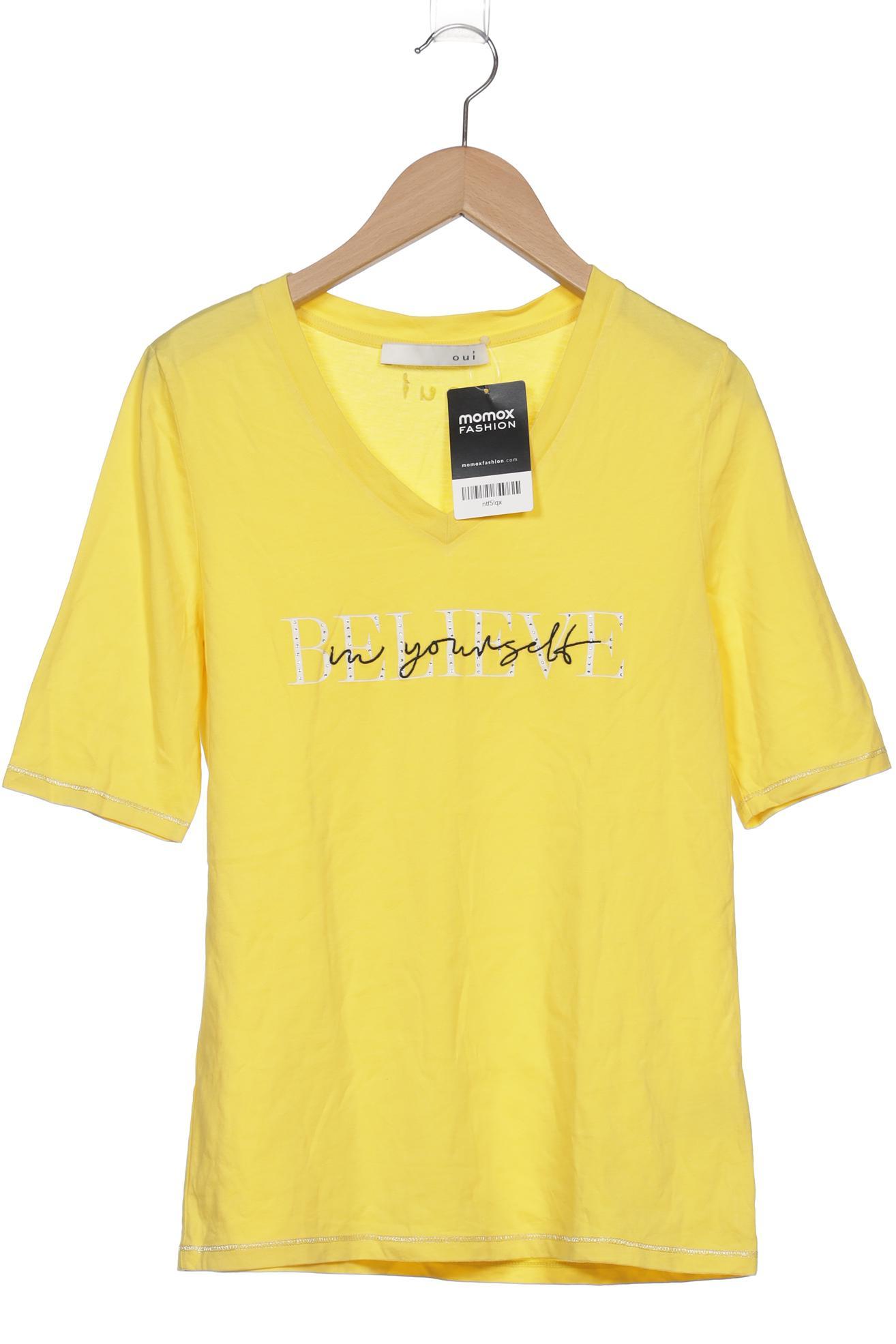 

Oui Damen T-Shirt, gelb, Gr. 36