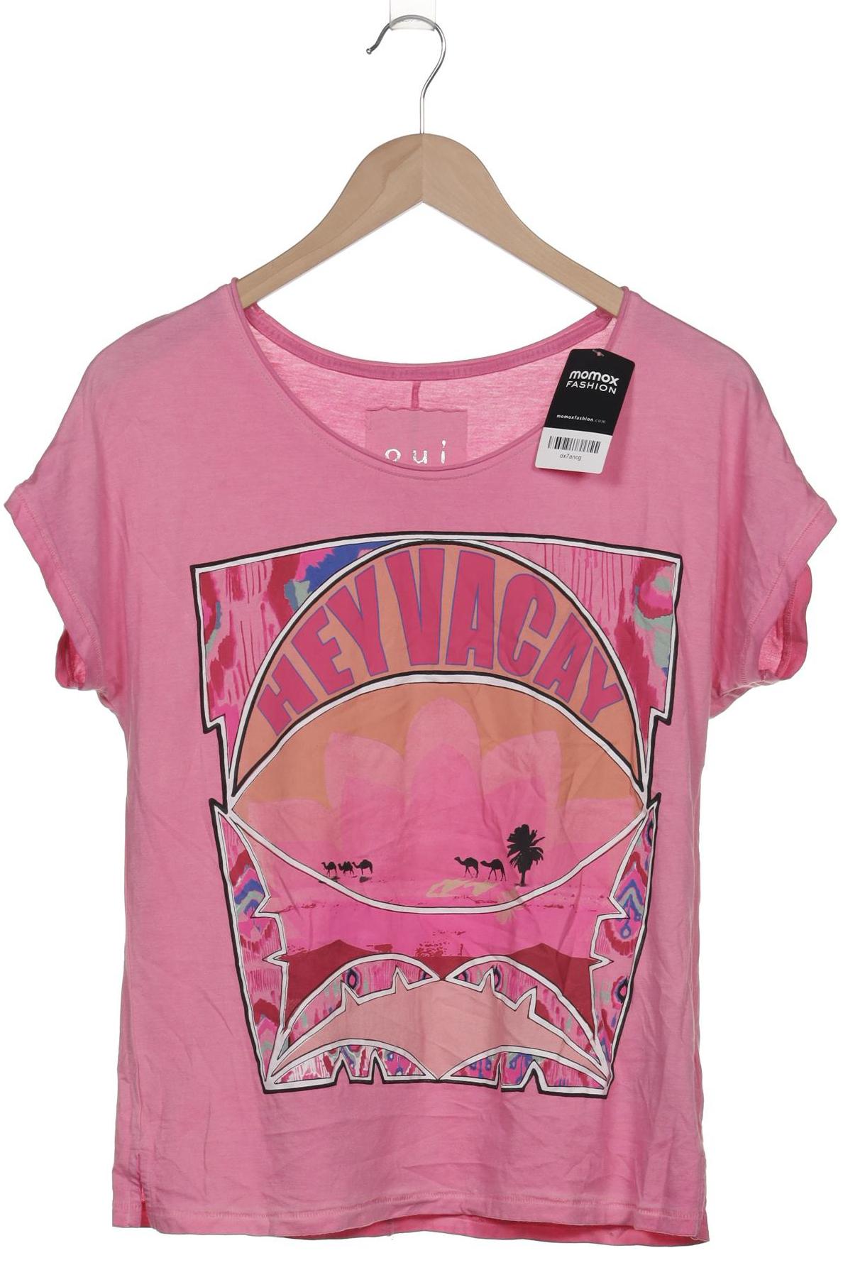 

Oui Damen T-Shirt, pink, Gr. 36