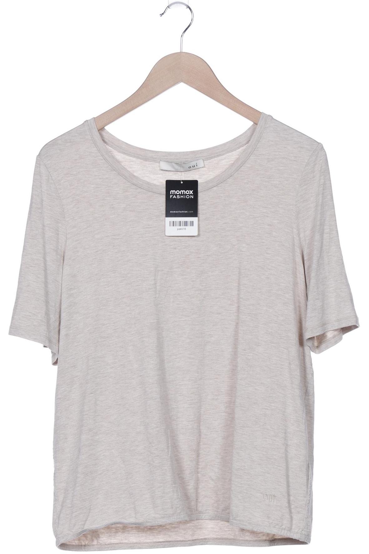 

Oui Damen T-Shirt, beige, Gr. 40