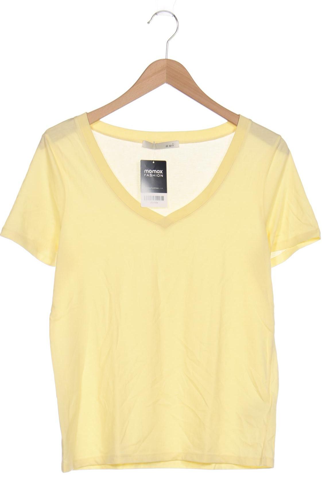 

Oui Damen T-Shirt, gelb, Gr. 36