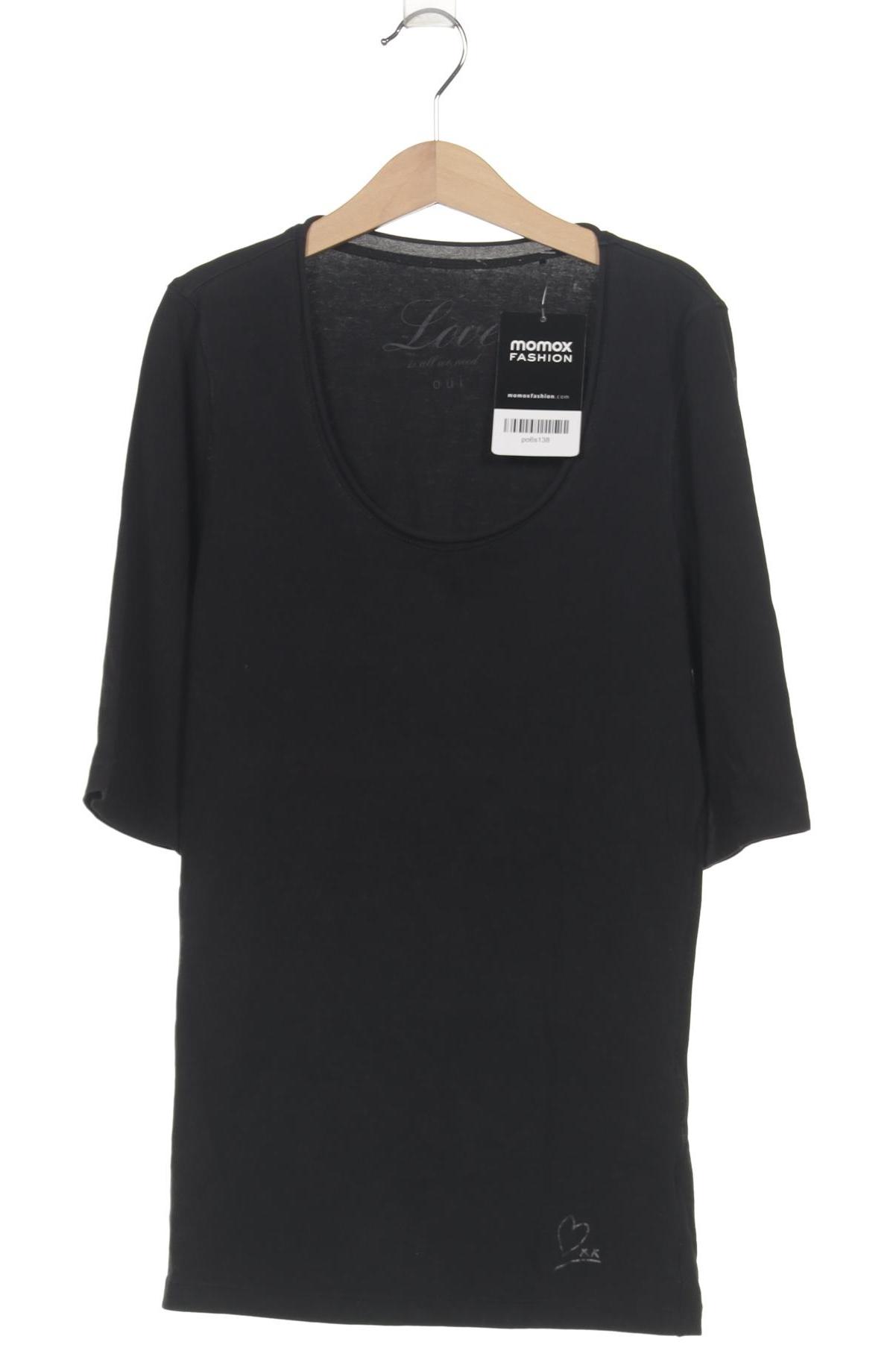 

Oui Damen T-Shirt, schwarz, Gr. 36