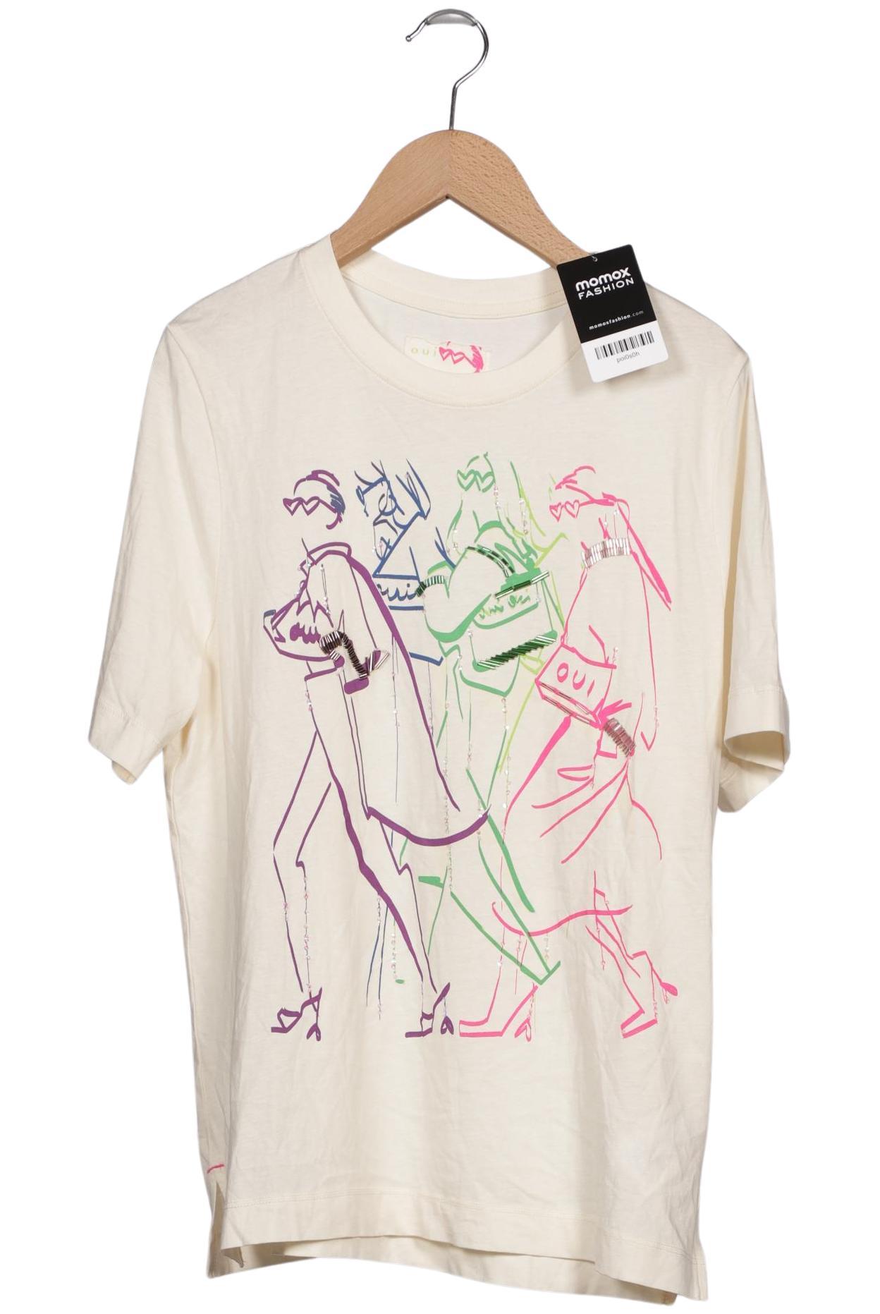 

Oui Damen T-Shirt, beige, Gr. 36