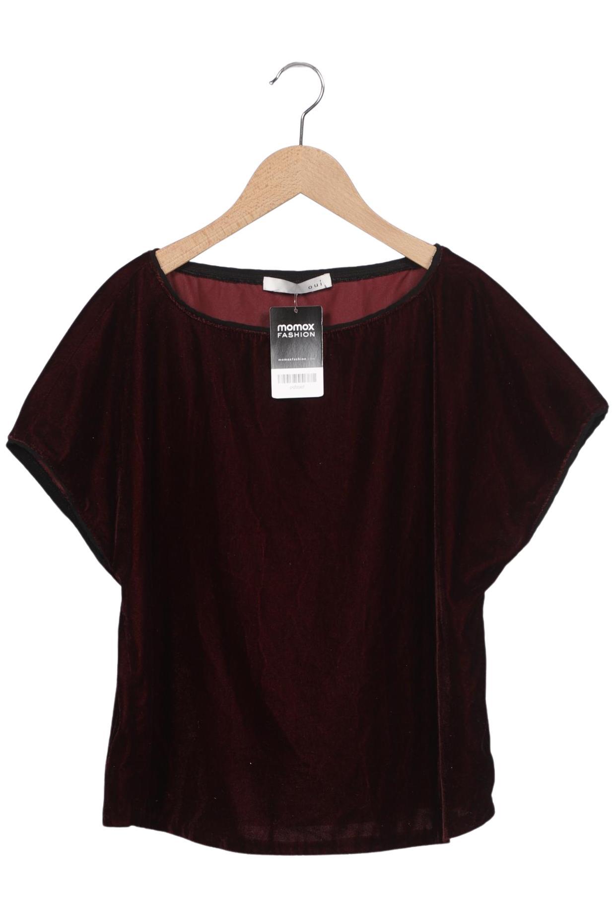 

Oui Damen T-Shirt, bordeaux, Gr. 38