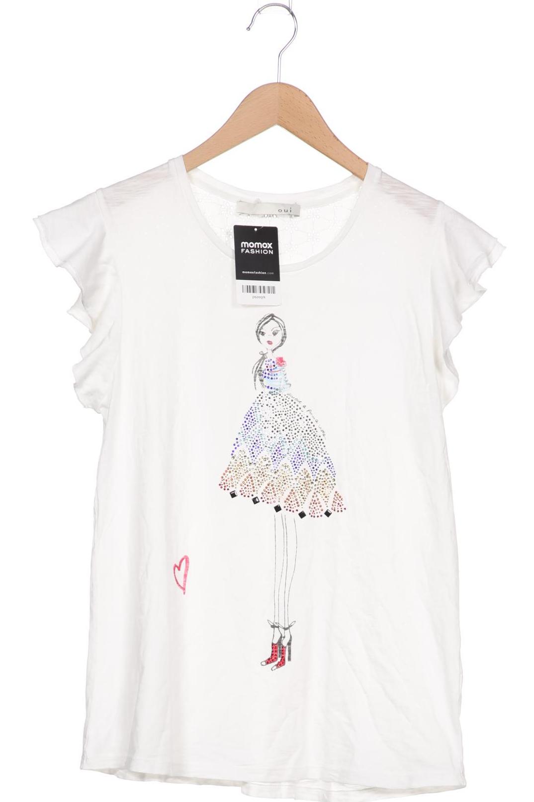 

Oui Damen T-Shirt, weiß, Gr. 38