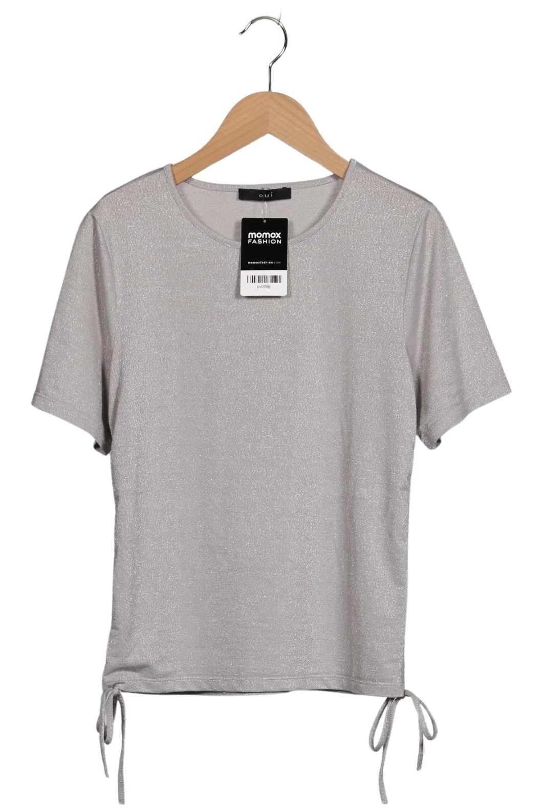 

Oui Damen T-Shirt, silber, Gr. 36