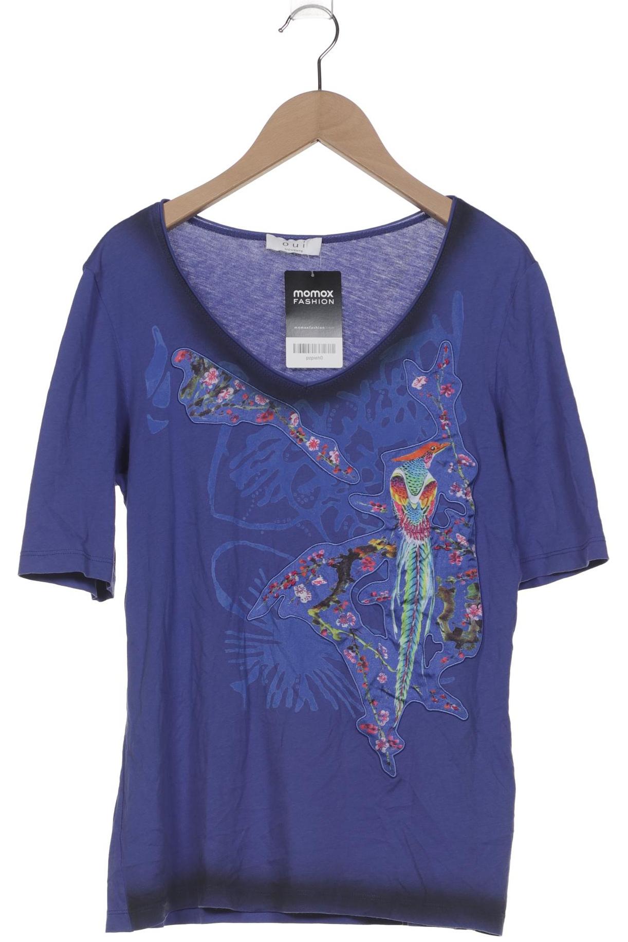 

Oui Damen T-Shirt, blau, Gr. 38