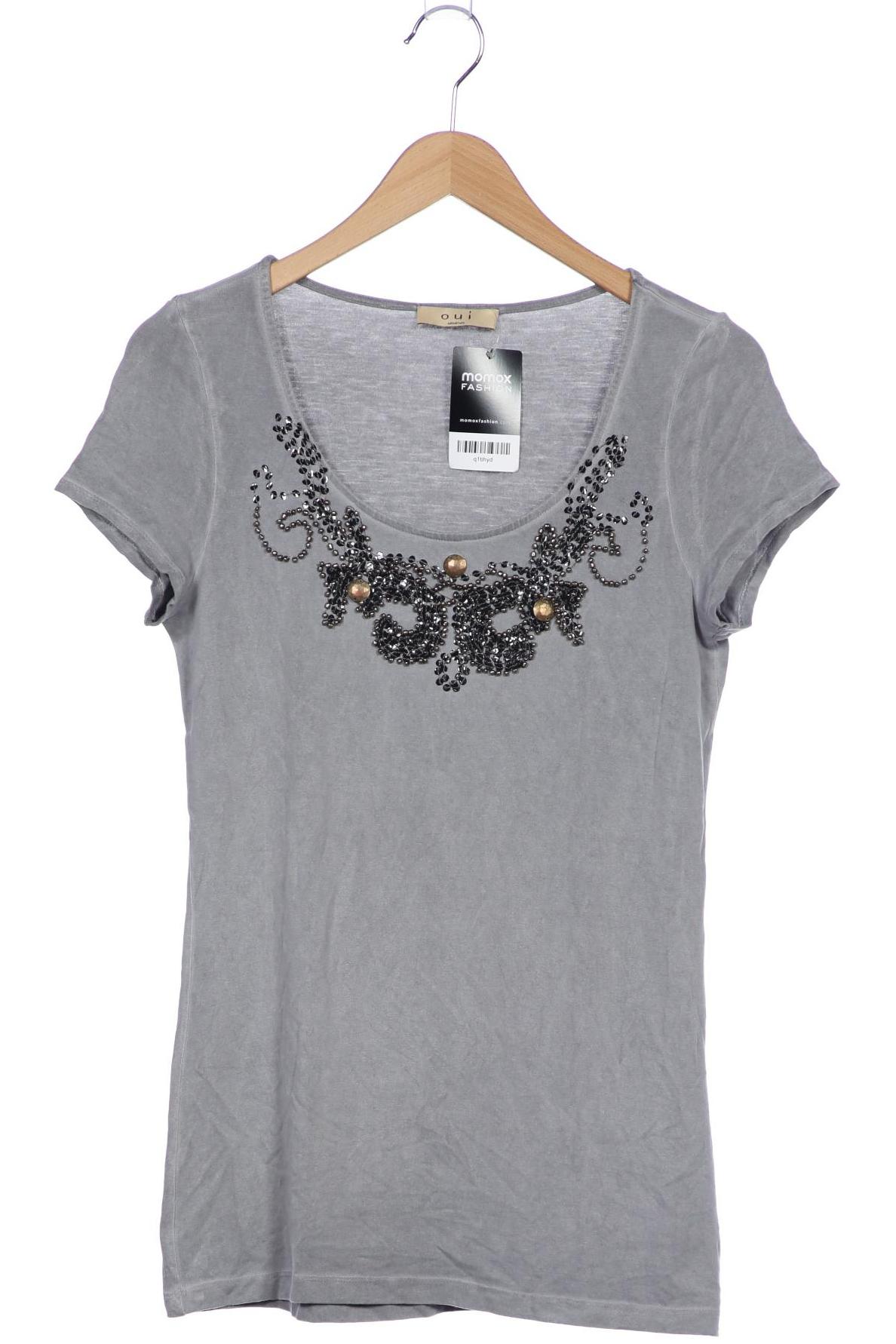 

Oui Damen T-Shirt, grau, Gr. 40
