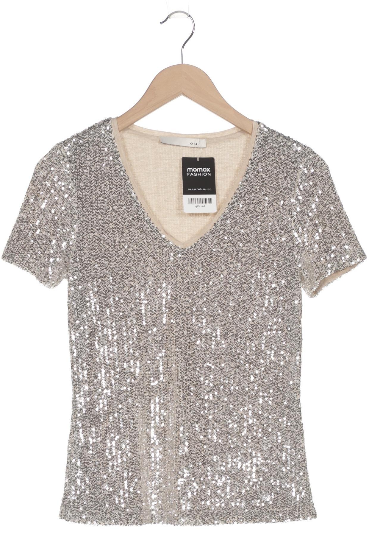 

Oui Damen T-Shirt, silber, Gr. 36