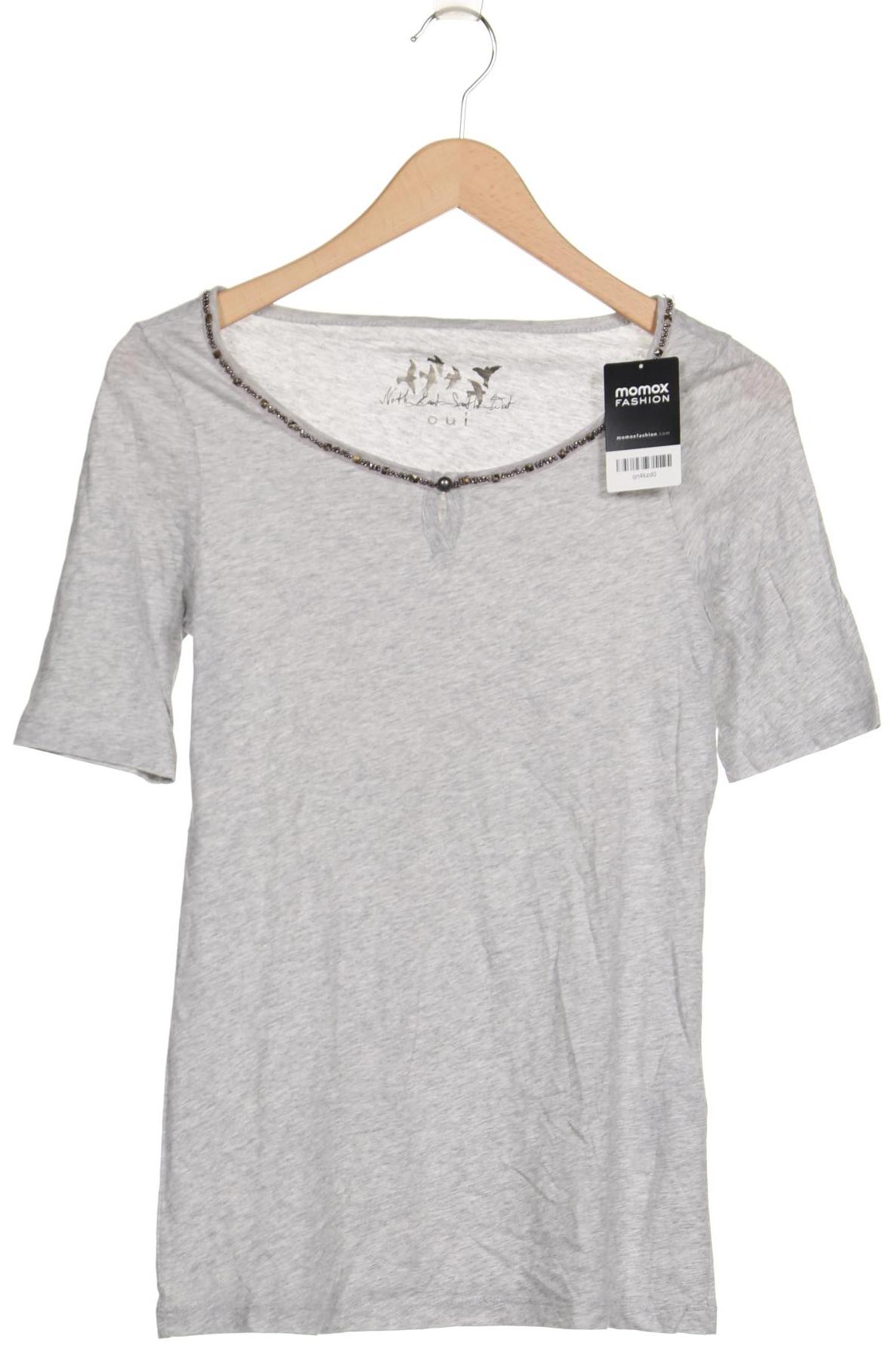 

Oui Damen T-Shirt, grau, Gr. 36