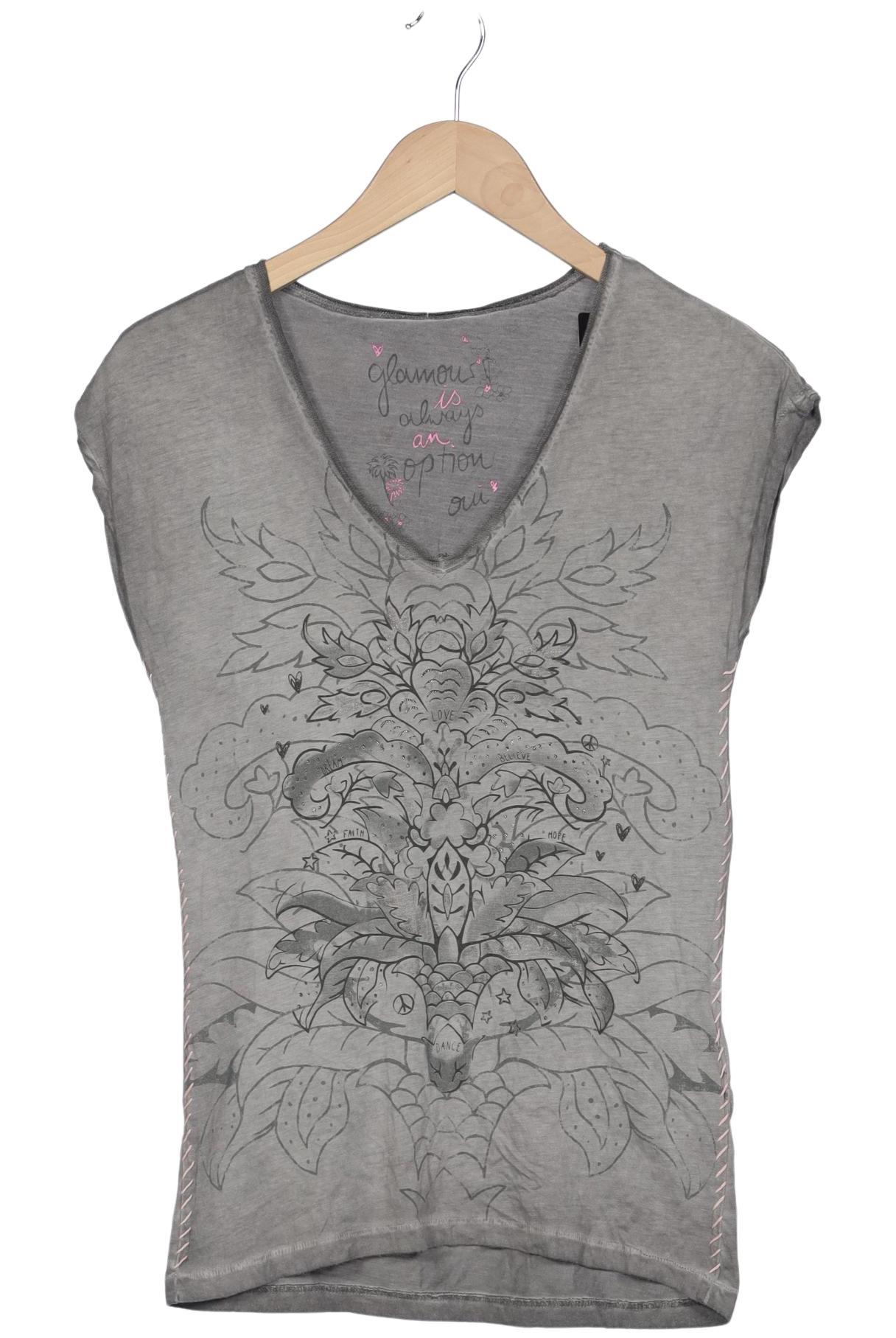 

Oui Damen T-Shirt, grau, Gr. 36