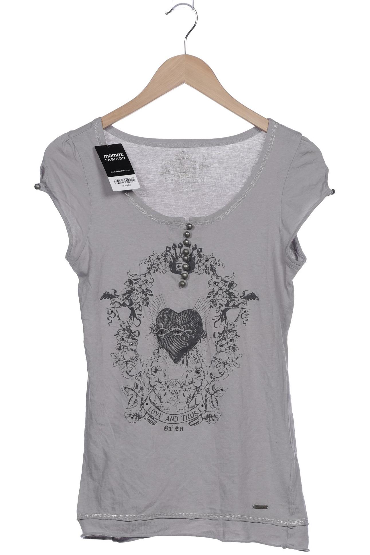 

Oui Damen T-Shirt, grau, Gr. 38