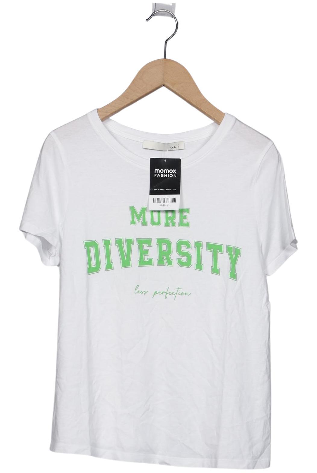 

Oui Damen T-Shirt, weiß, Gr. 34