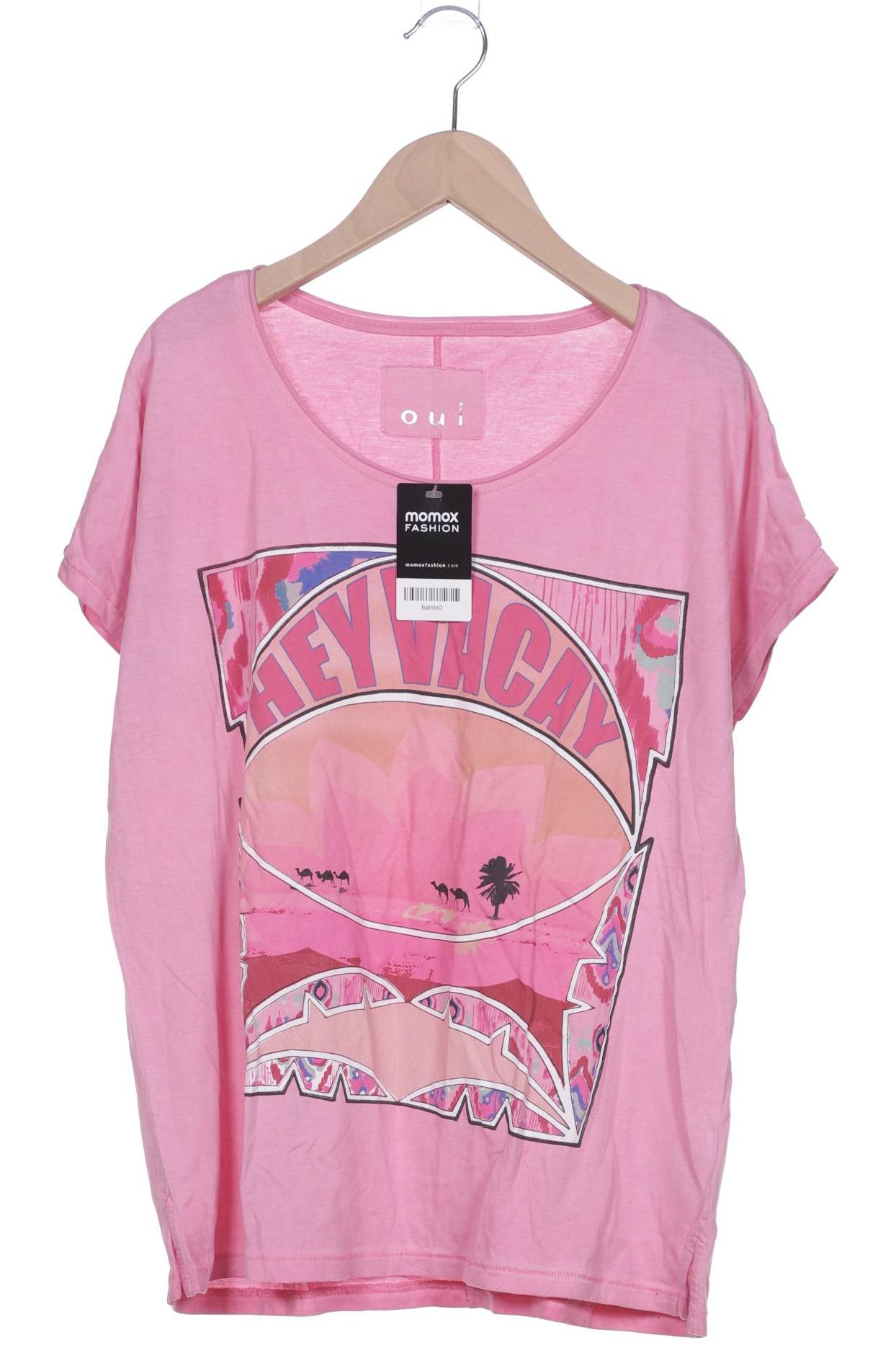 

Oui Damen T-Shirt, pink, Gr. 40